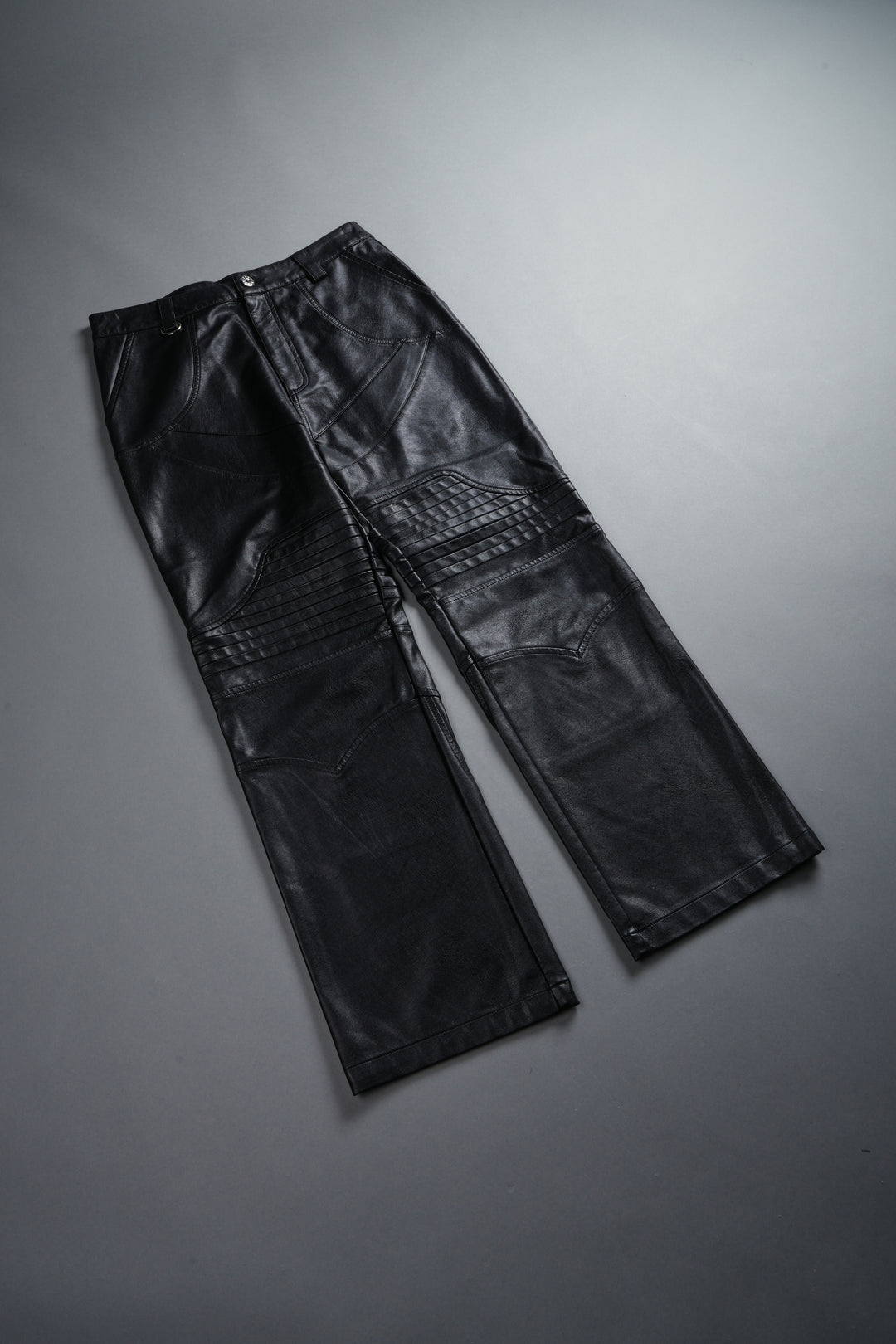Wolves Chopper McKagan Faux Leather Pants in Black