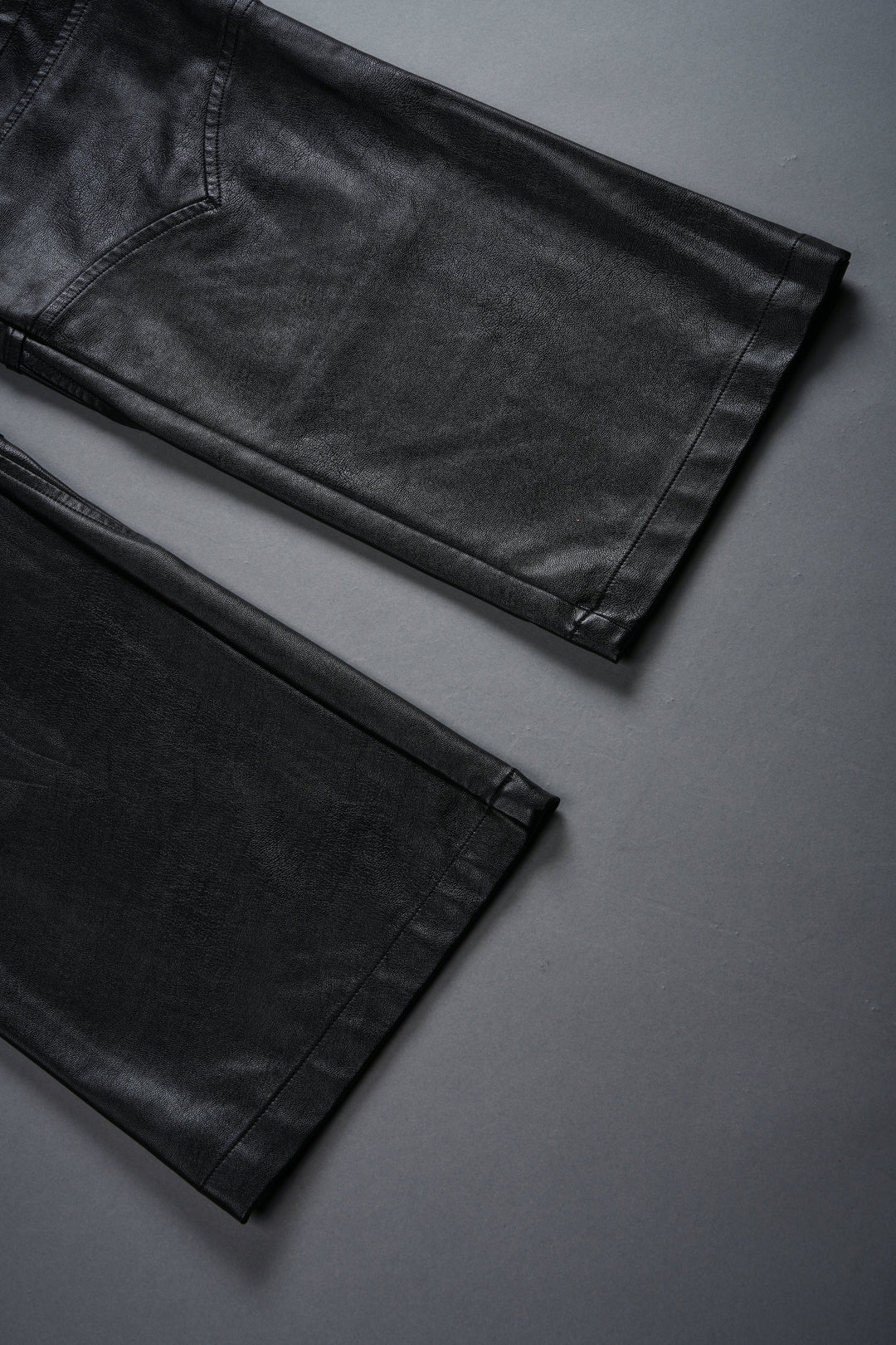 Wolves Chopper McKagan Faux Leather Pants in Black