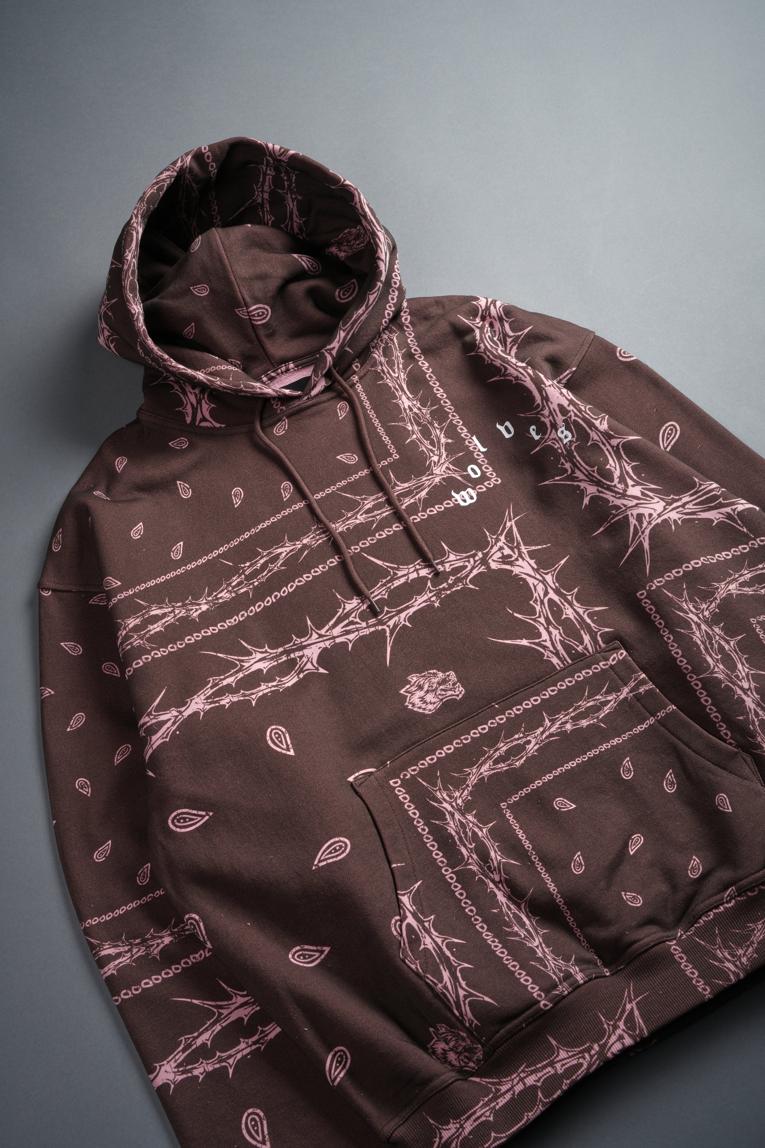 Wolves Pyramid "Bishop" Hoodie in Desert Dust Thorn Paisley