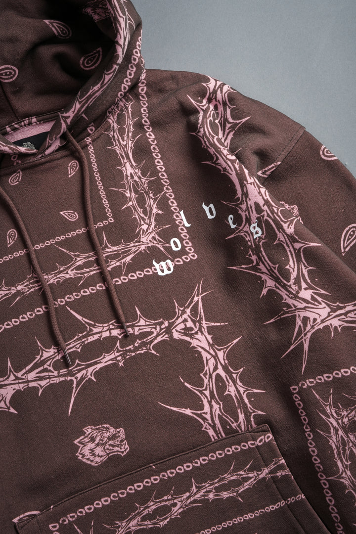 Wolves Pyramid "Bishop" Hoodie in Desert Dust Thorn Paisley