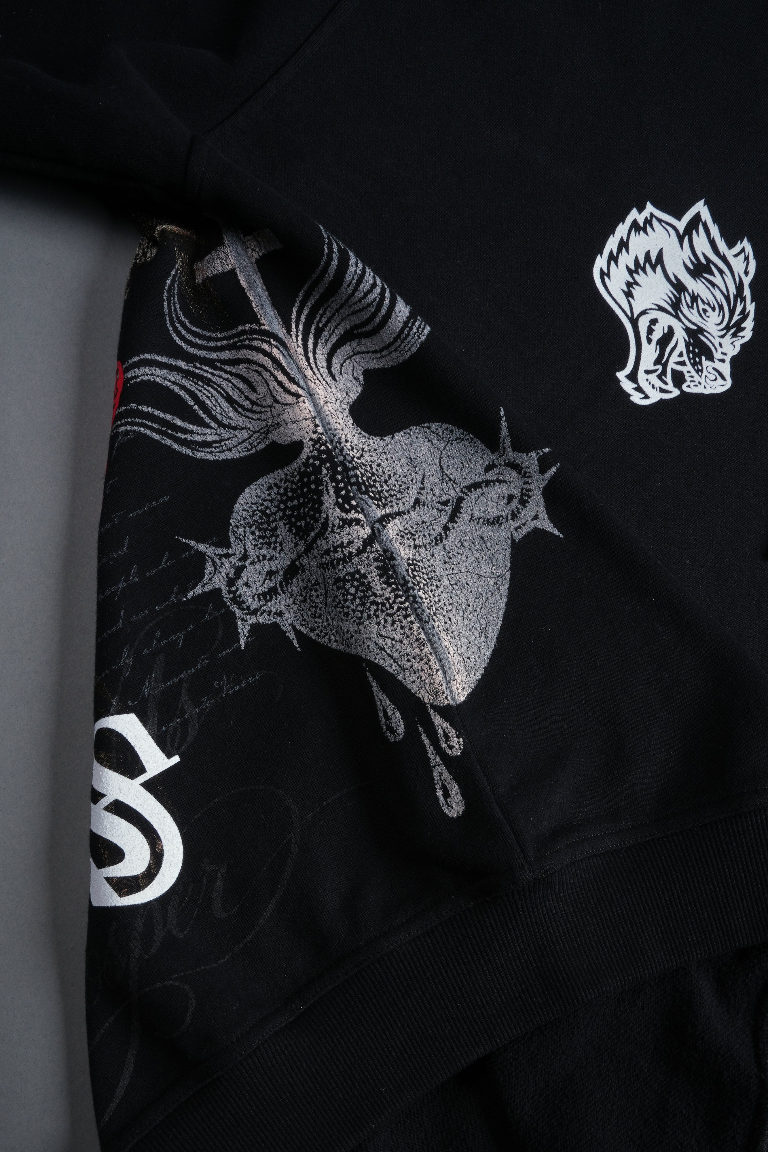 The Fallen "Grunge" Hoodie in Black