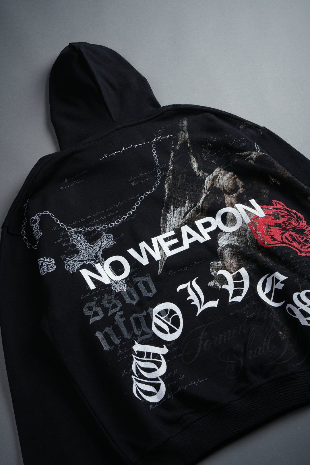 The Fallen "Grunge" Hoodie in Black