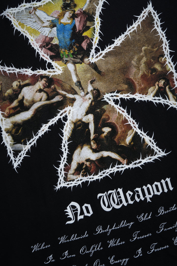 Ascend "Premium" Cap Sleeve Tee in Black