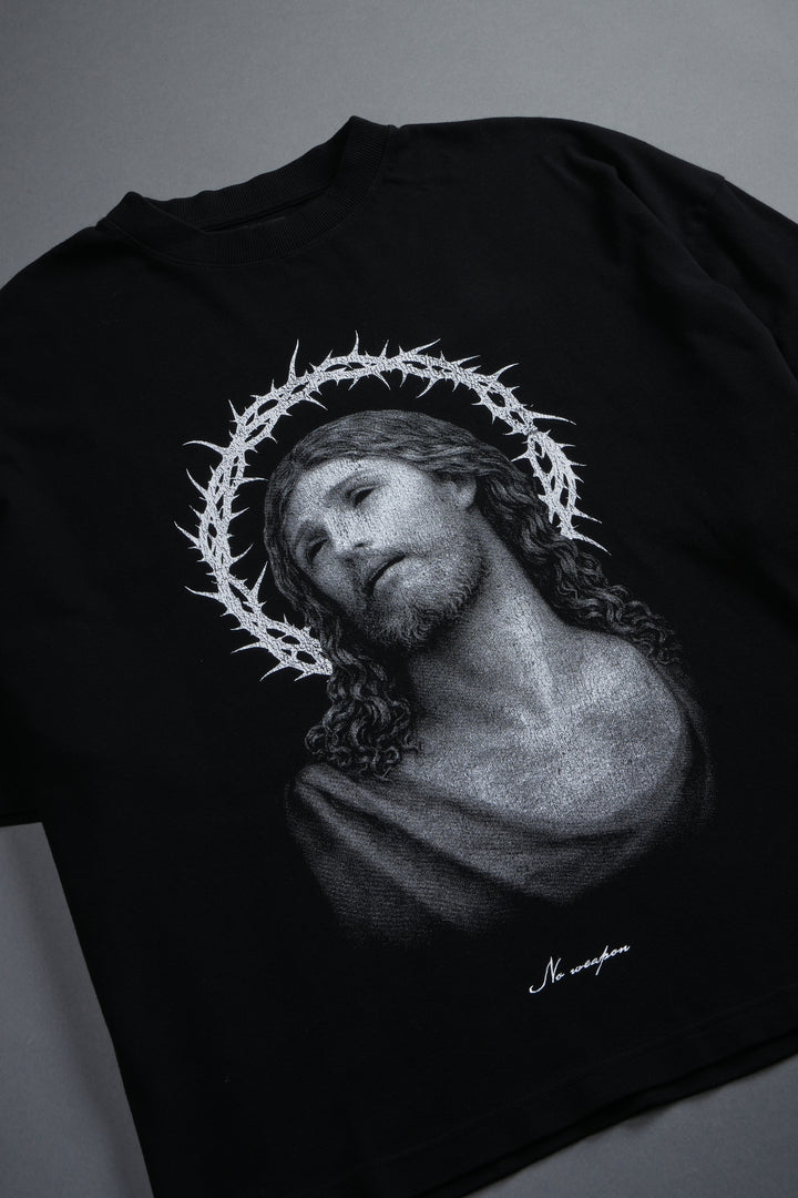 Crowned Premium "Box Cut" Tee Black