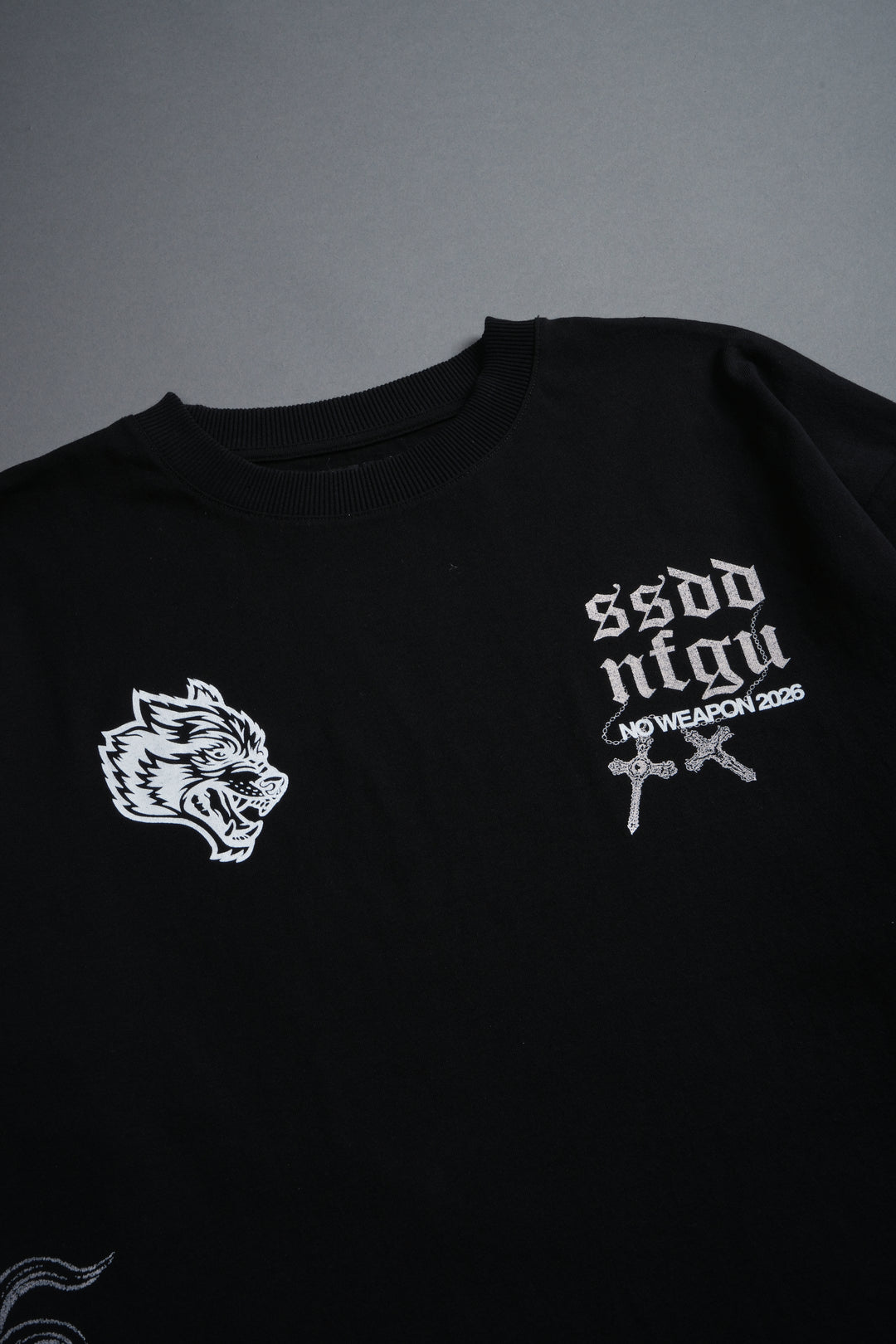 The Fallen Grunge Tee in Black