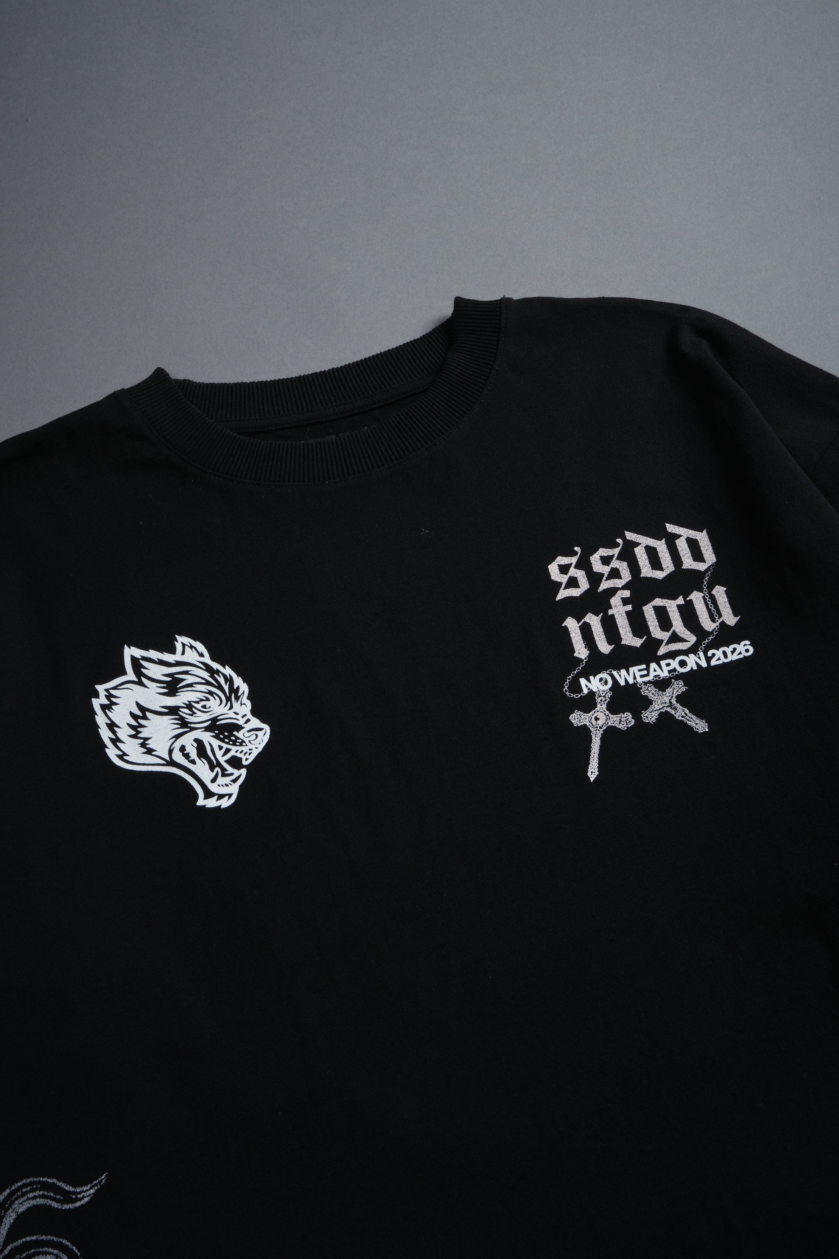 The Fallen Grunge Tee in Black