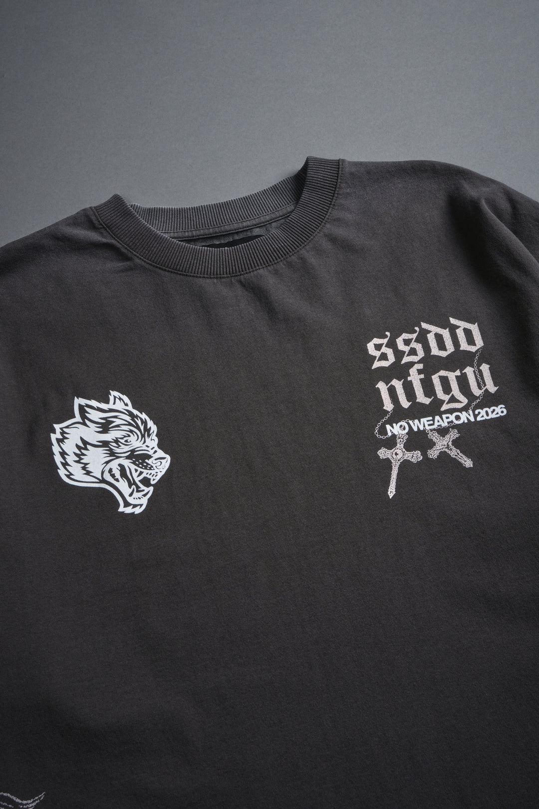 The Fallen Grunge Tee in Wolf Gray