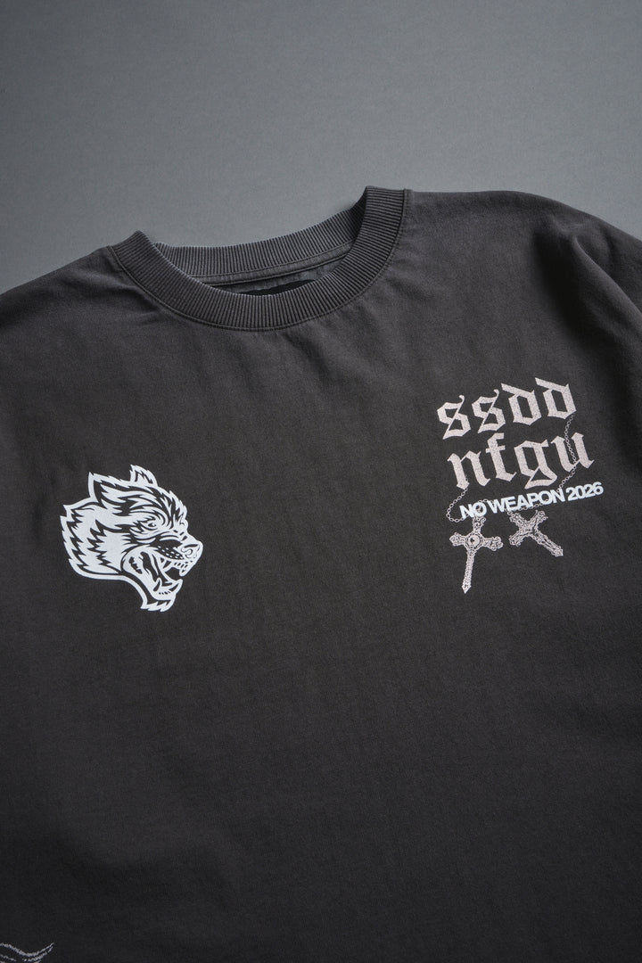 The Fallen Grunge Tee in Wolf Gray