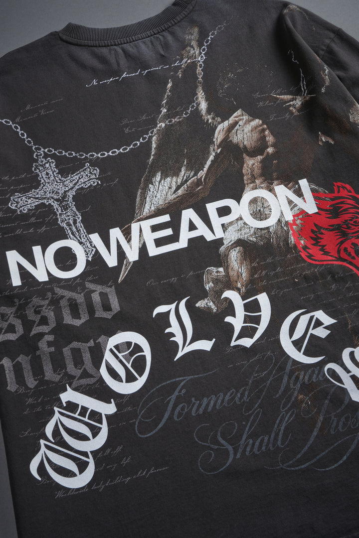 The Fallen Grunge Tee in Wolf Gray