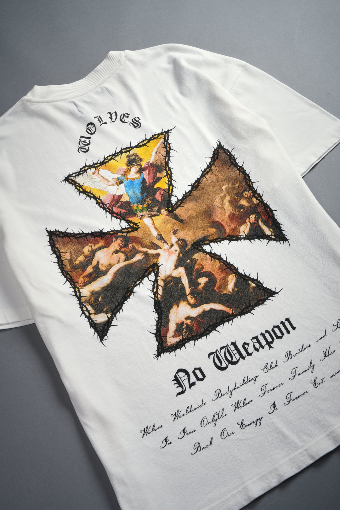 Ascend Premium Oversized Tee in Cream