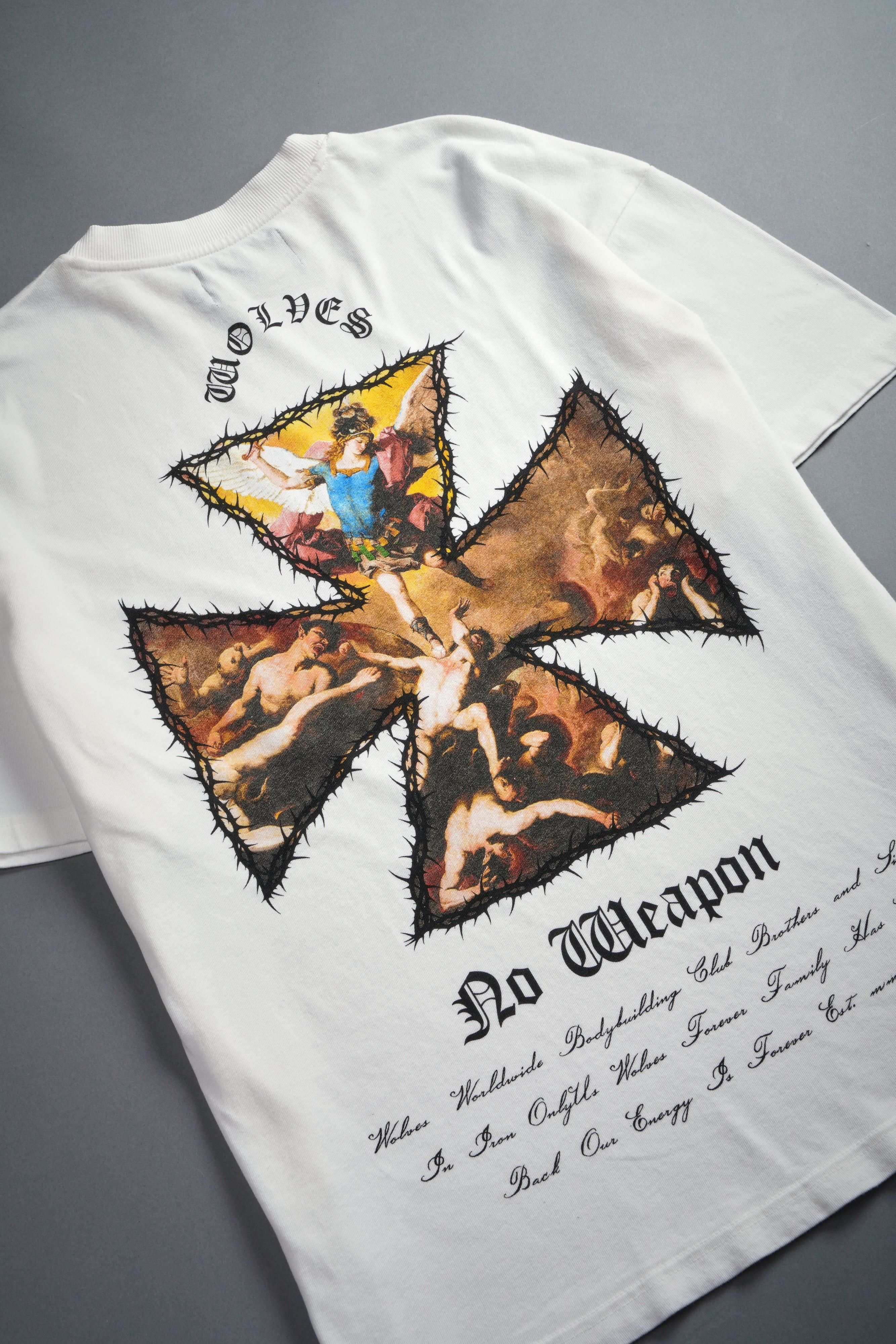 Ascend Premium Oversized Tee in Cream