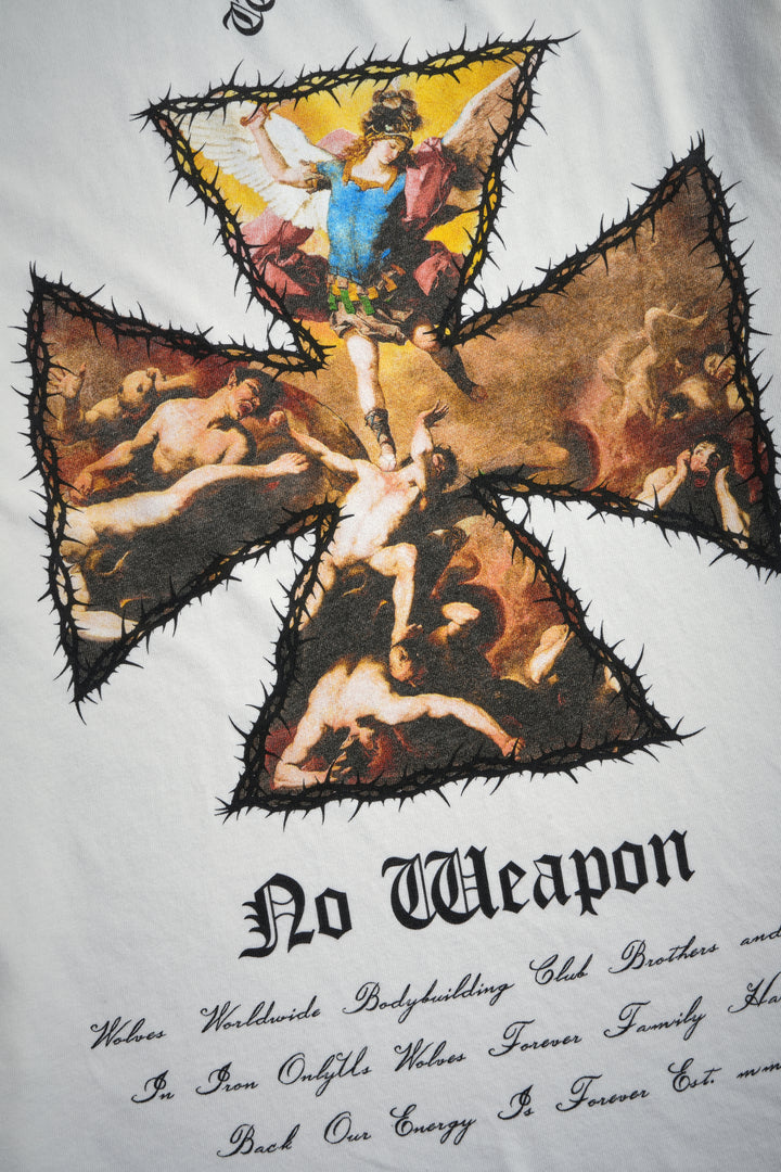 Ascend Premium Oversized Tee in Cream