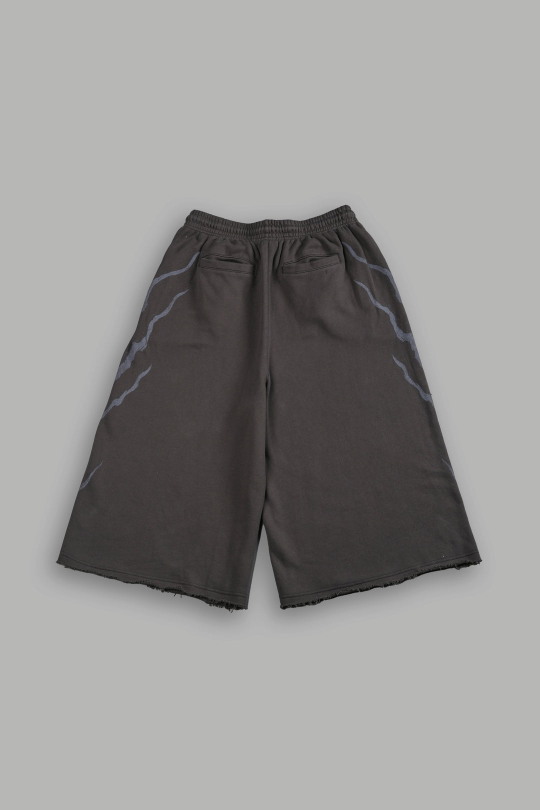 Darc Infernal Oversized Omen Cropped Sweat Pants in Wolf Gray