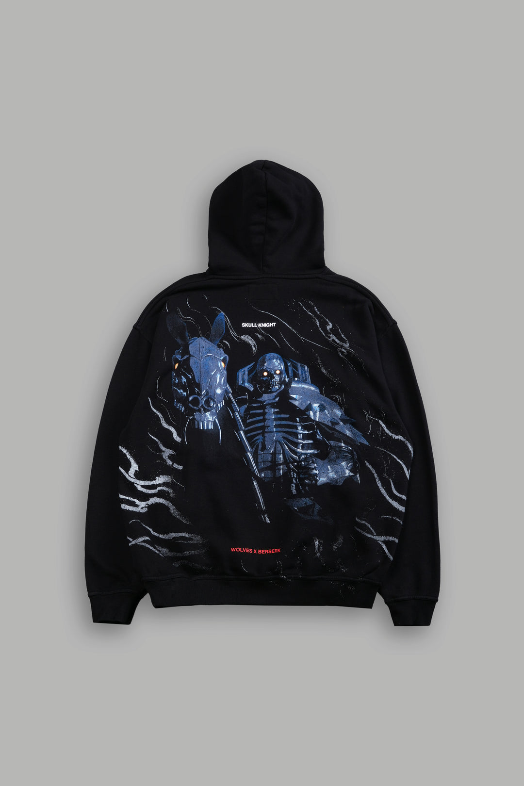 Darc Skull Knight "Side-By-Side" Bishop Hoodie in Black
