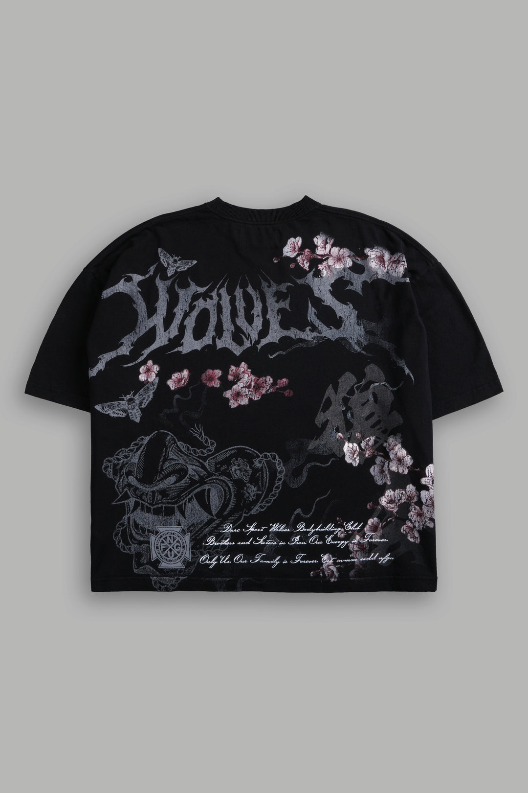 Oni Flash Grunge "Box Cut" Tee in Black