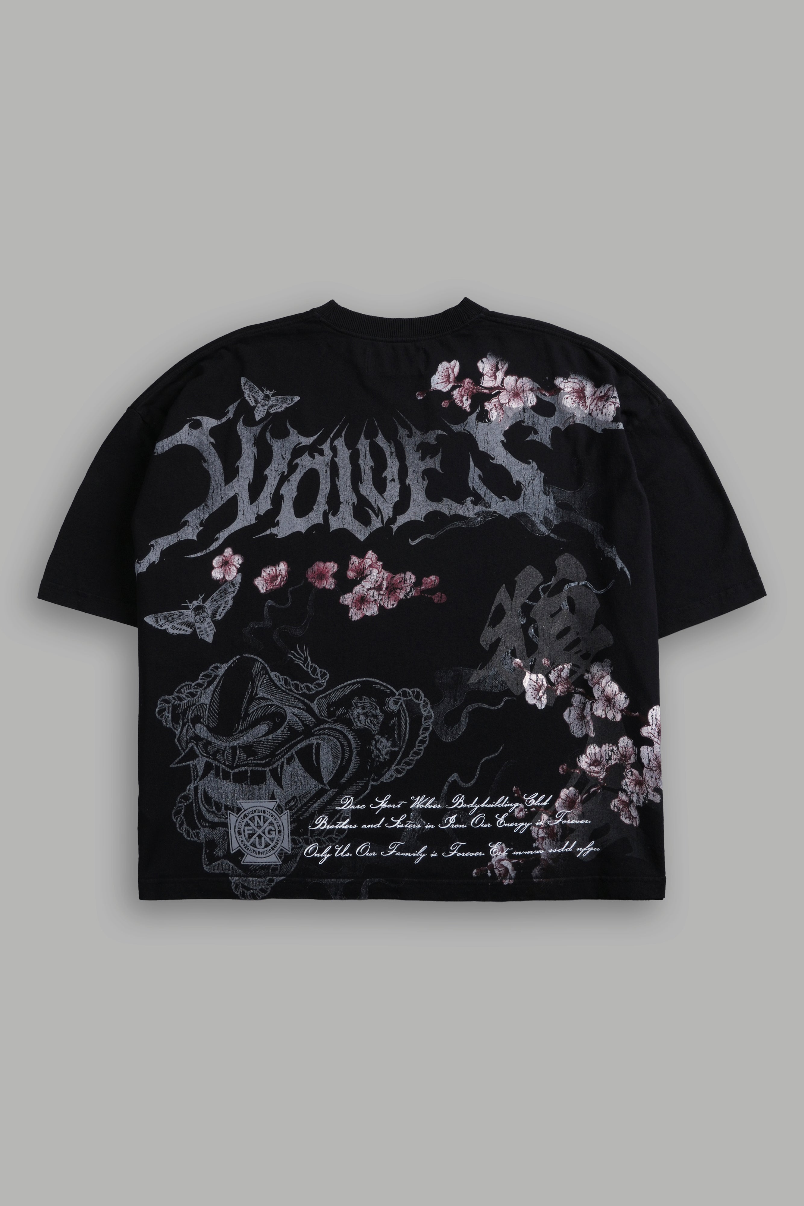 Oni Flash Grunge "Box Cut" Tee in Black