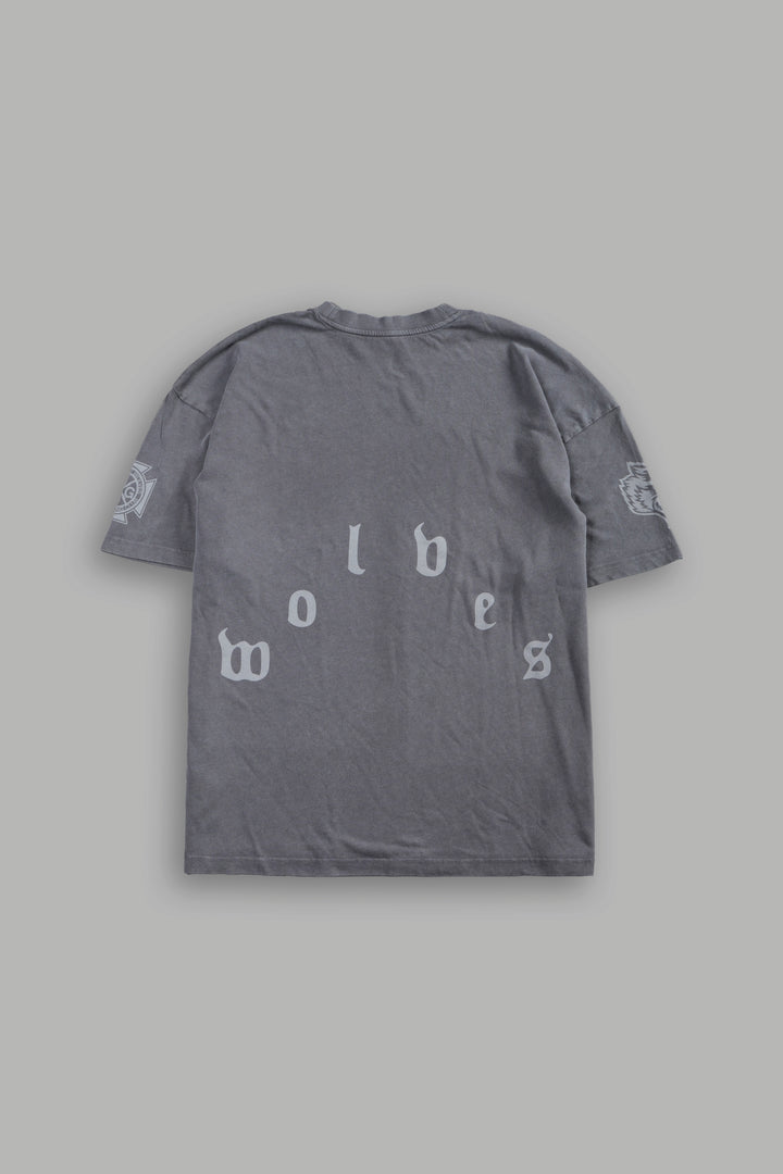 Scorpion Fire Premium Oversized Tee in Slate Gray