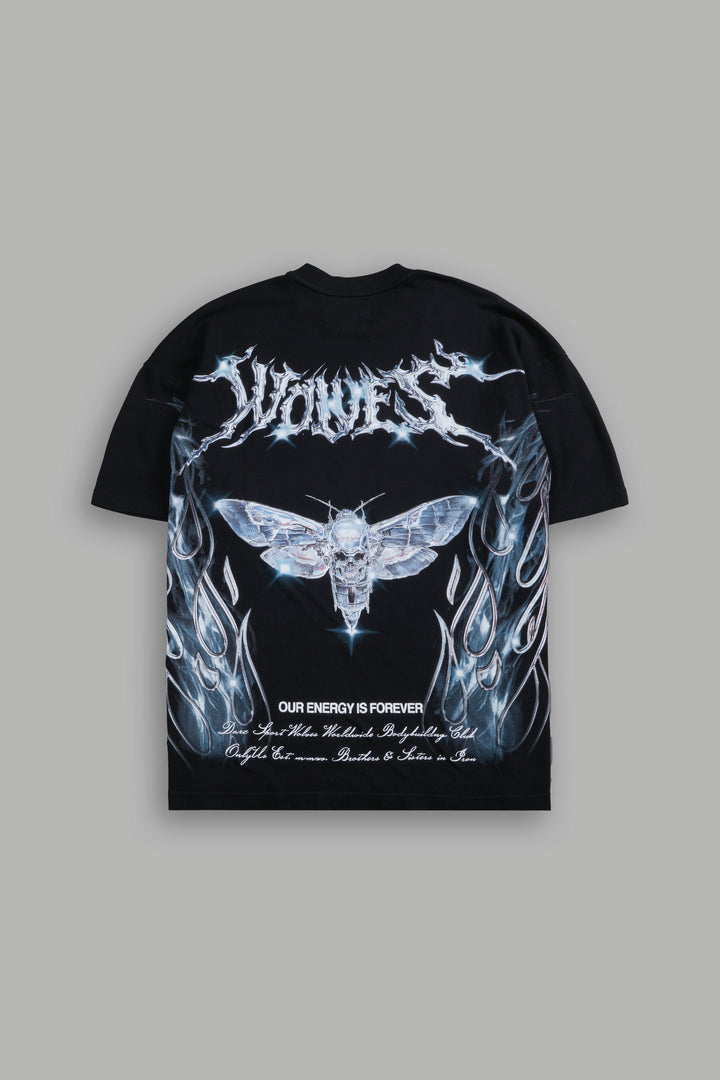 Iron Moth "Premium" Oversized Tee in Black