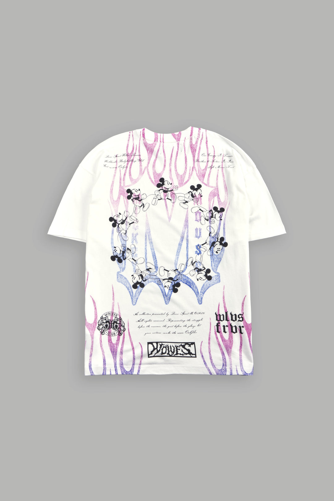 Mickey Forever Premium Oversized Tee in Cream