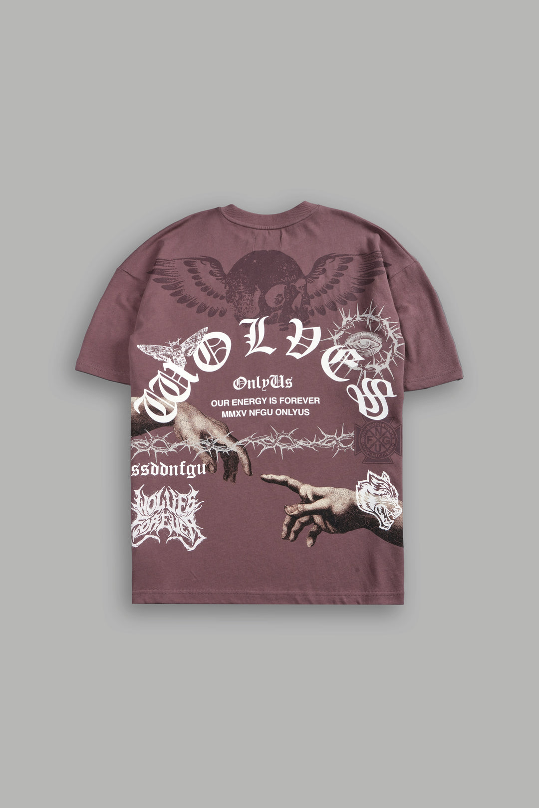 Darc Creed "Premium" Oversized Tee in Mauve