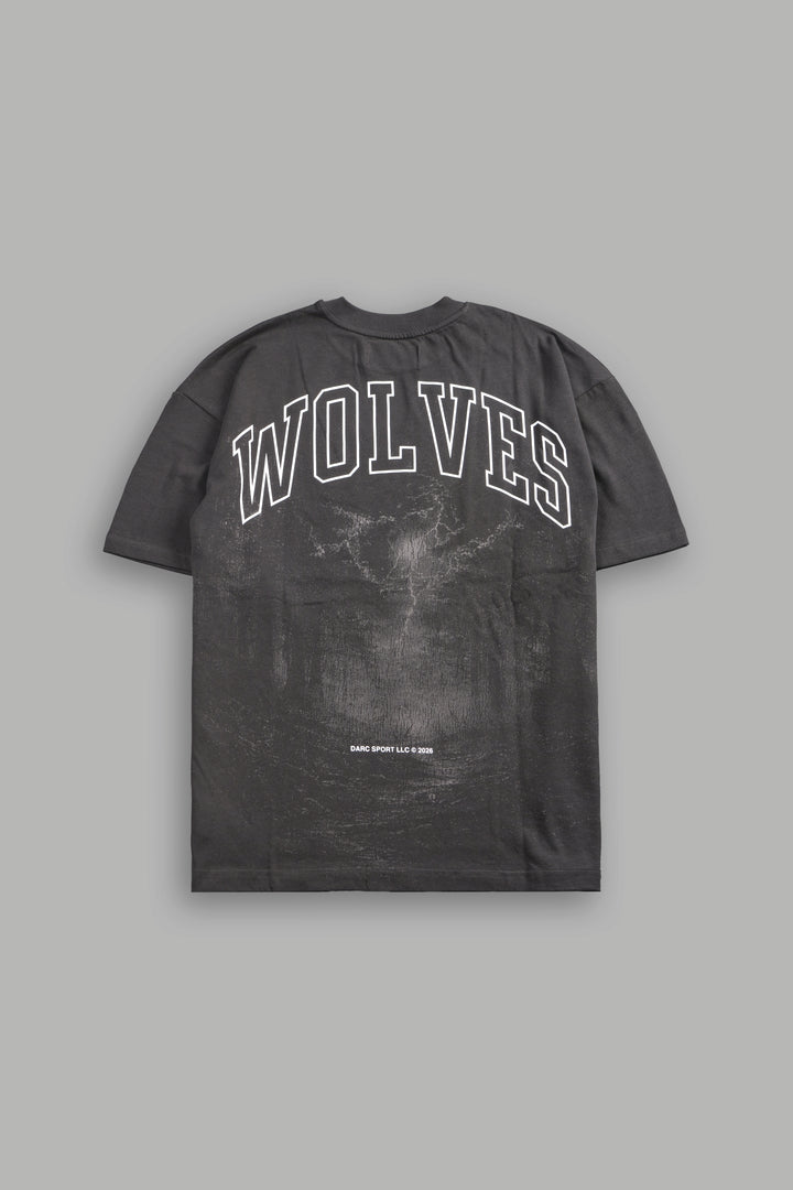 Trust Your Journey Premium Oversized Tee in Wolf Gray
