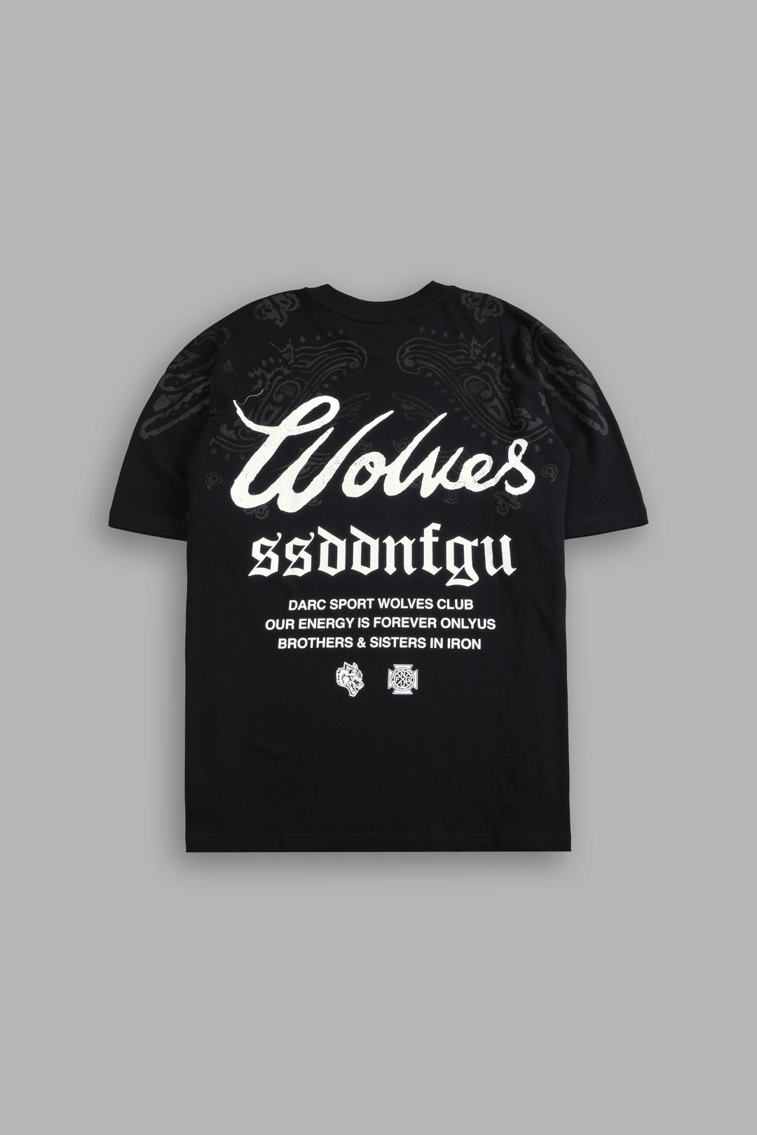 Western Wolves Forever "Premium" Oversized Tee in Black