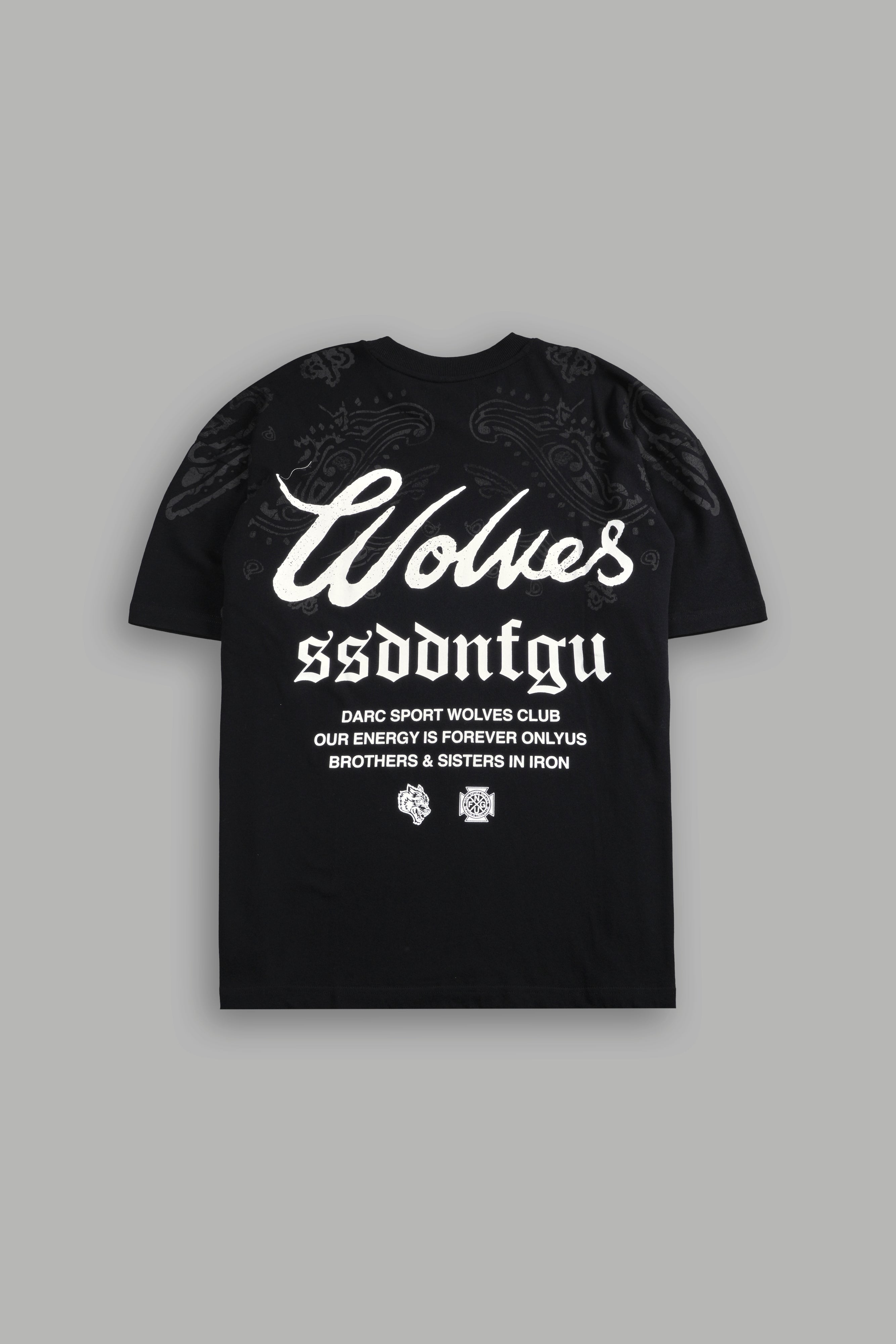Western Wolves Forever "Premium" Oversized Tee in Black