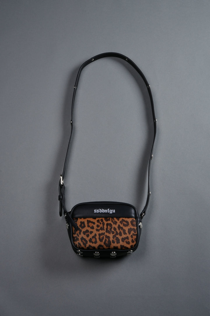 Wolf Head Rodman Leather Side Bag in Black