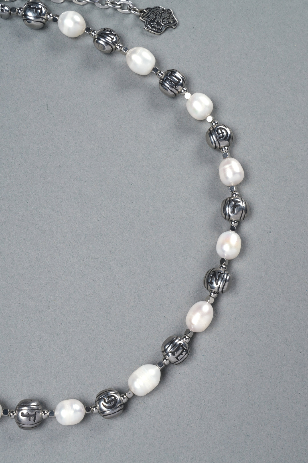 Our Mantra Big Pearl Necklace in Pearl White