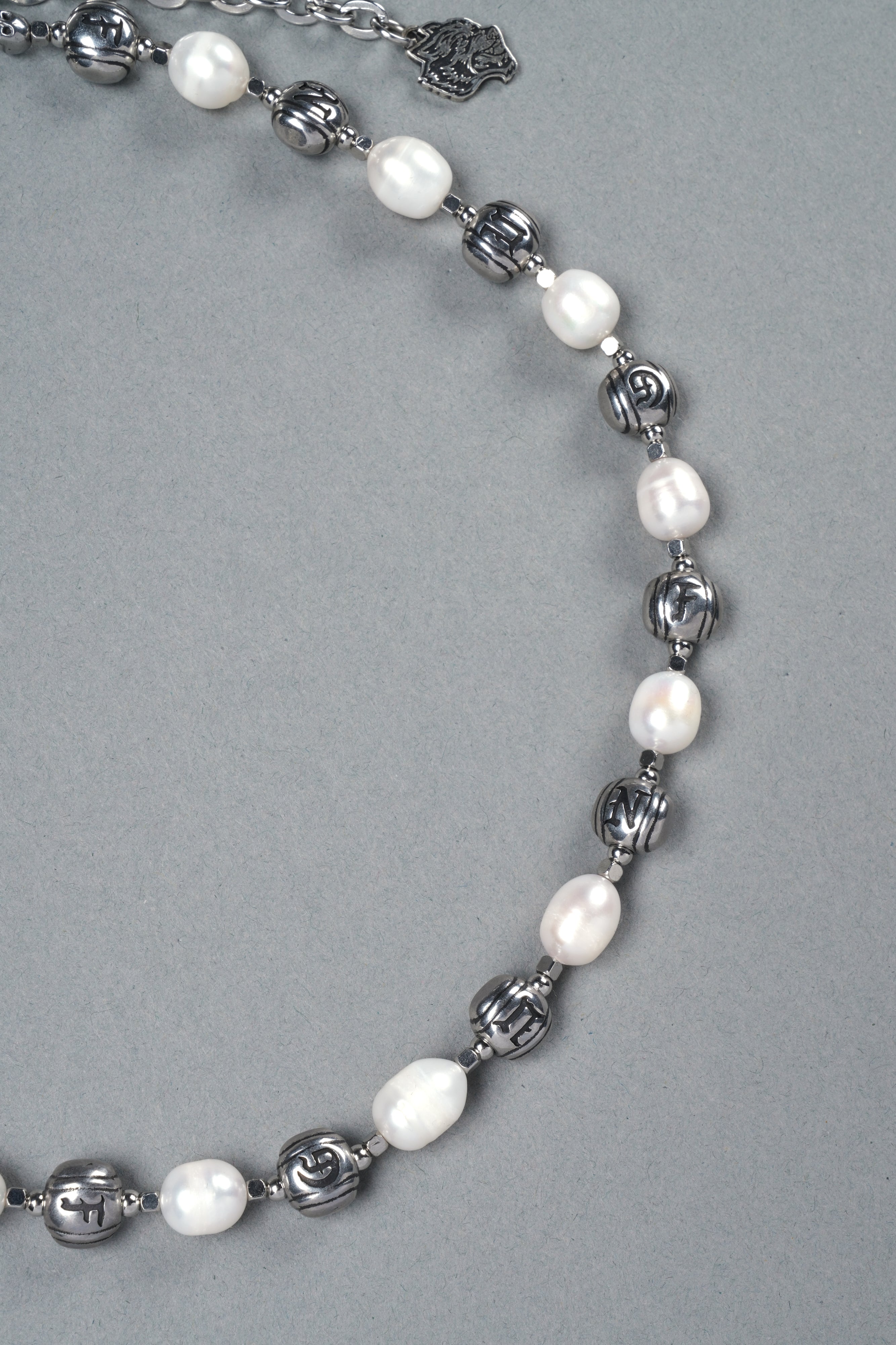 Our Mantra Big Pearl Necklace in Pearl White