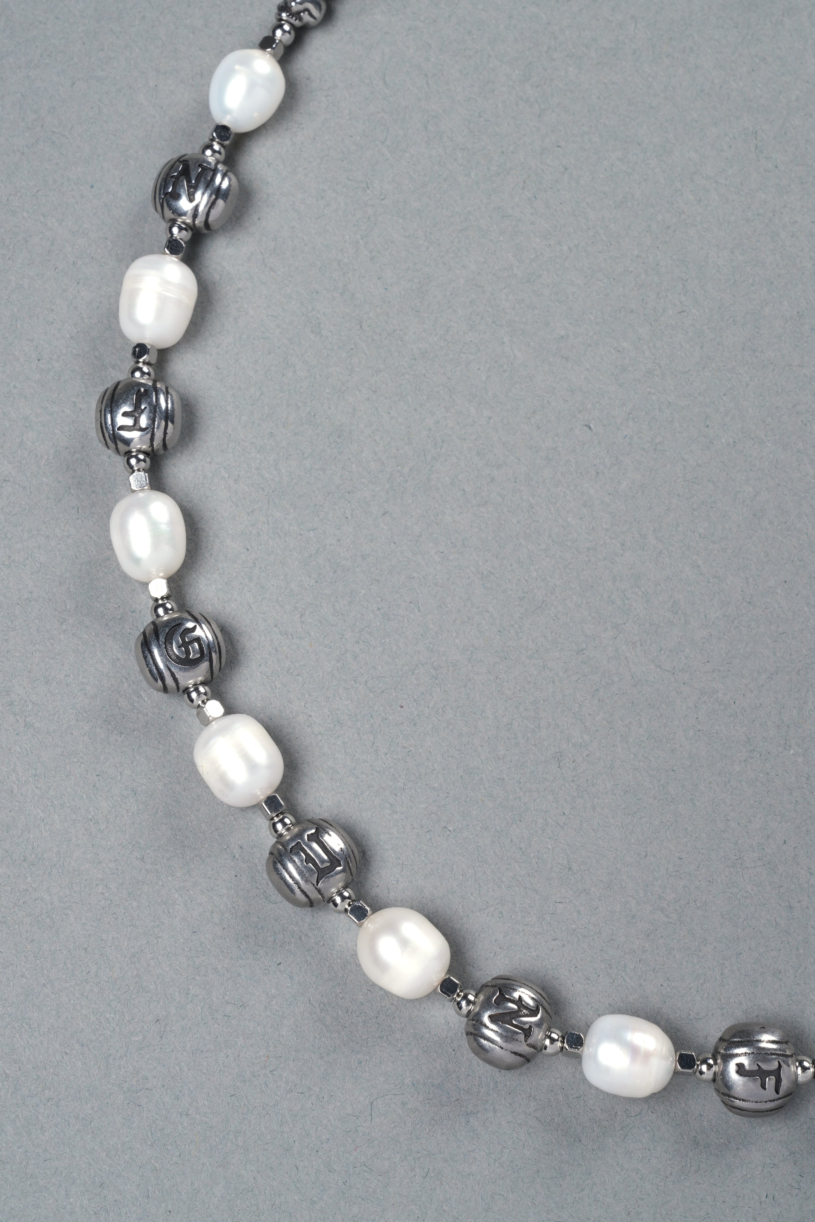 Our Mantra Big Pearl Necklace in Pearl White