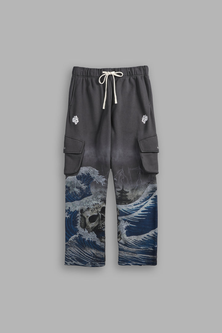 Virtues Bigelow Cargo Sweat Pants in Wolf Gray