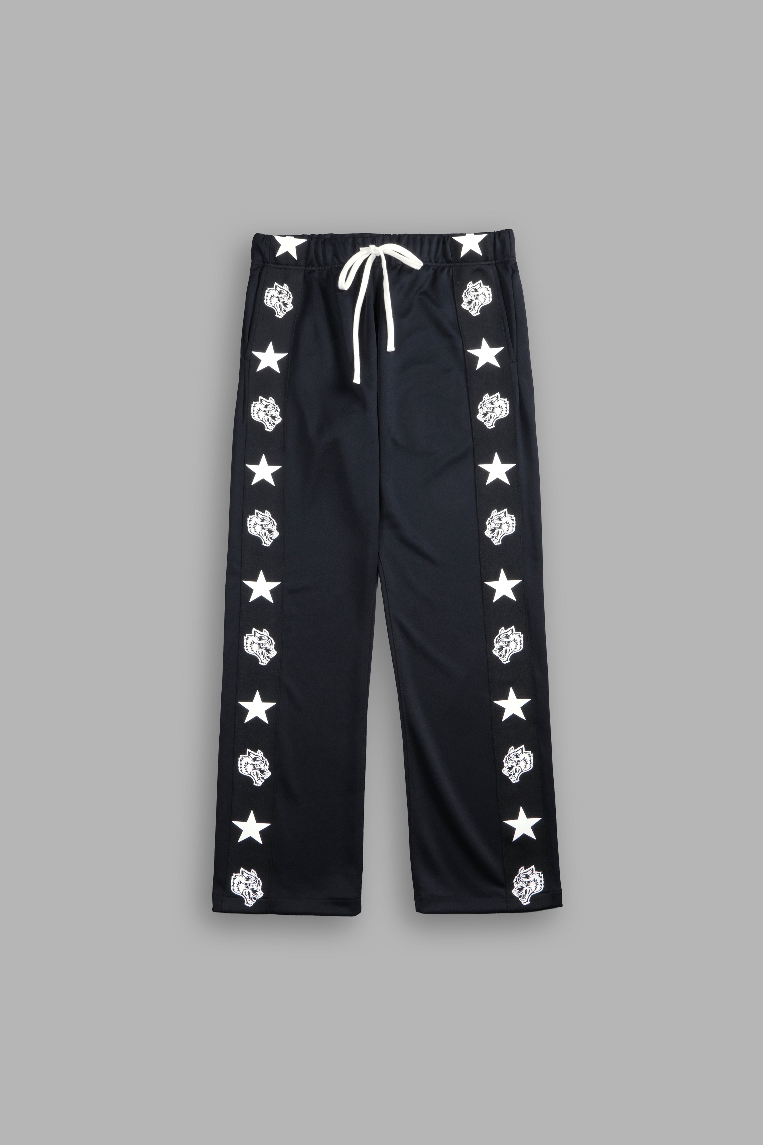 Wolves Roadster Track Pants in Black/Black