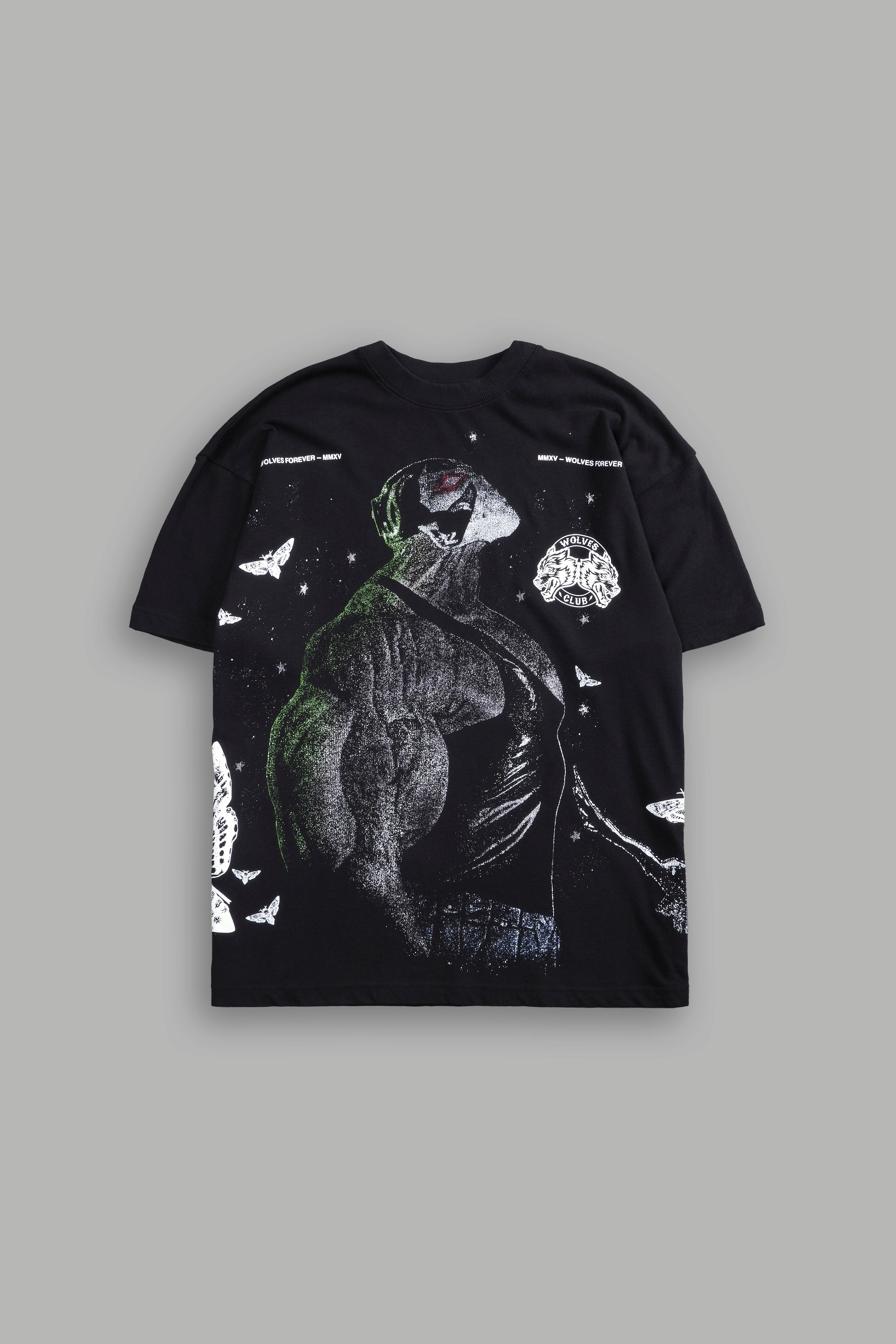 Bane "Side By Side" Oversized Tee in Black