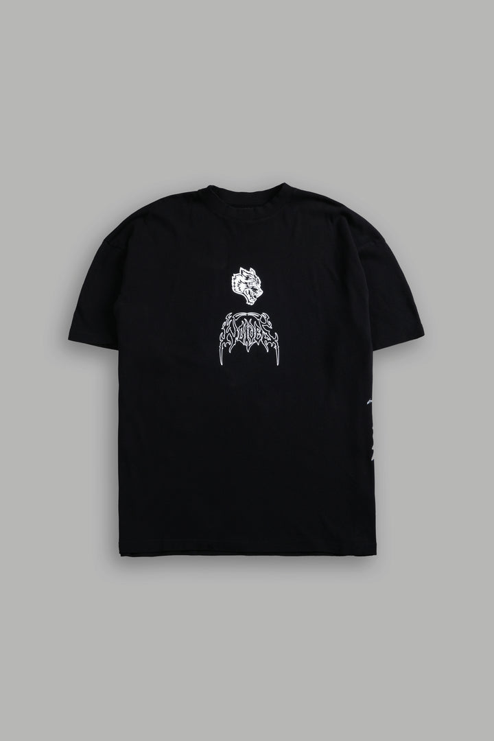 Heart Ablaze "Premium" Oversized Tee in Black