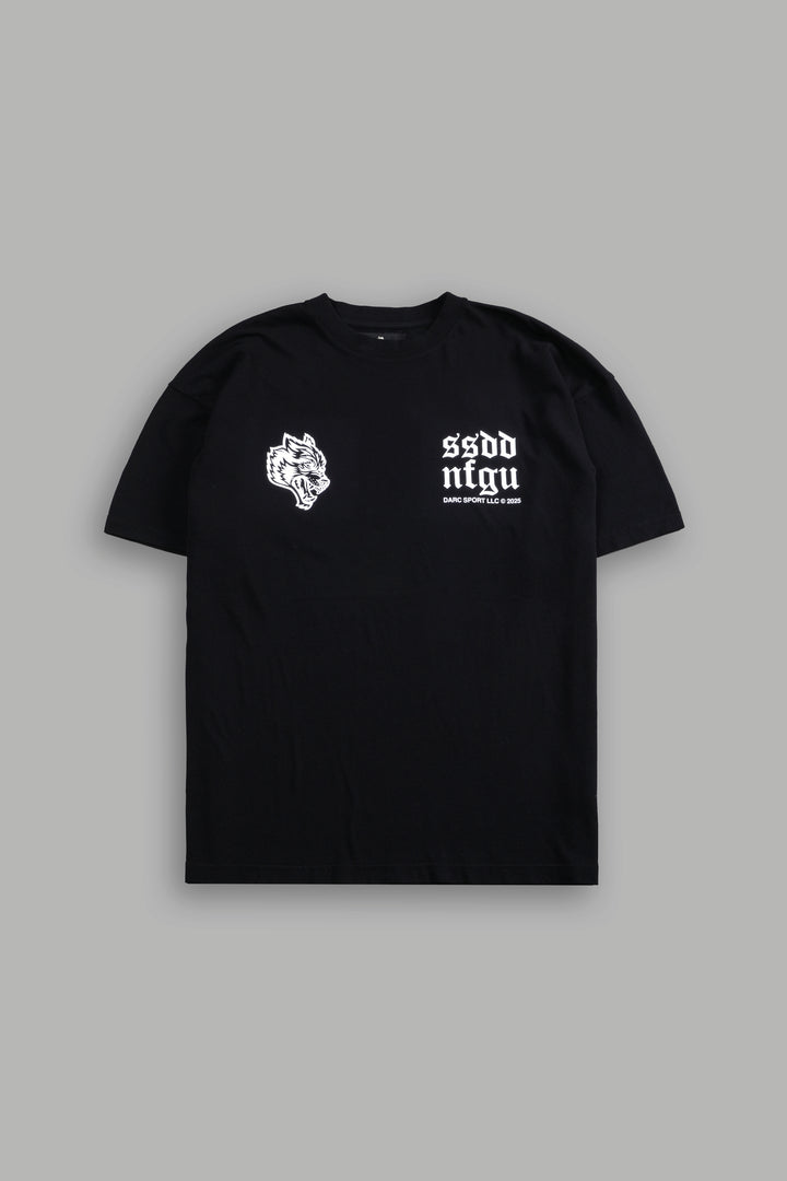 Born Stoic "Premium" Oversized Tee in Black