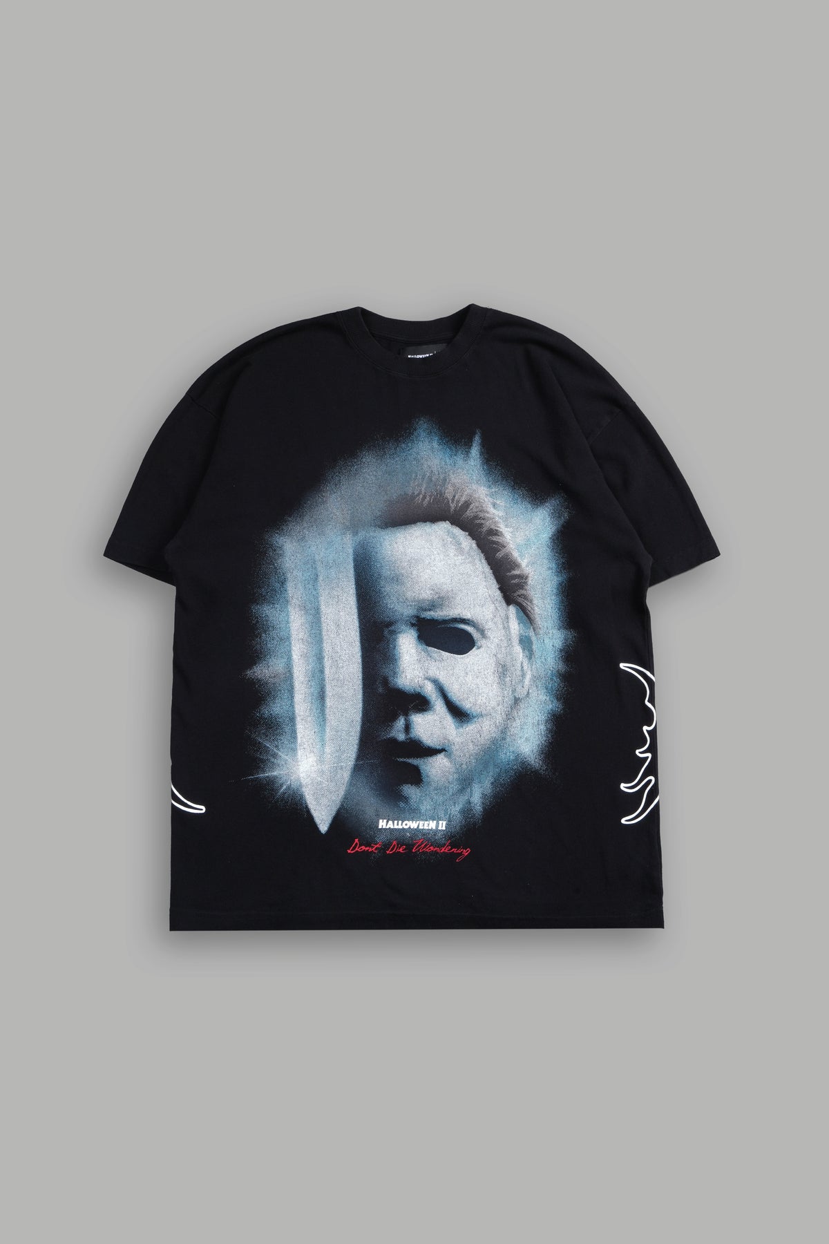 Night Blade Premium Oversized Tee In Black