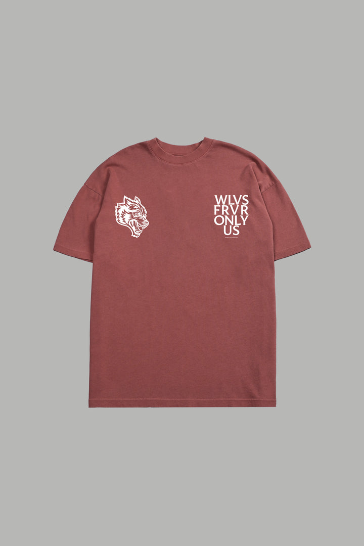 The Wolf and The Lamb "Premium" Oversized Tee in Canyon Rust