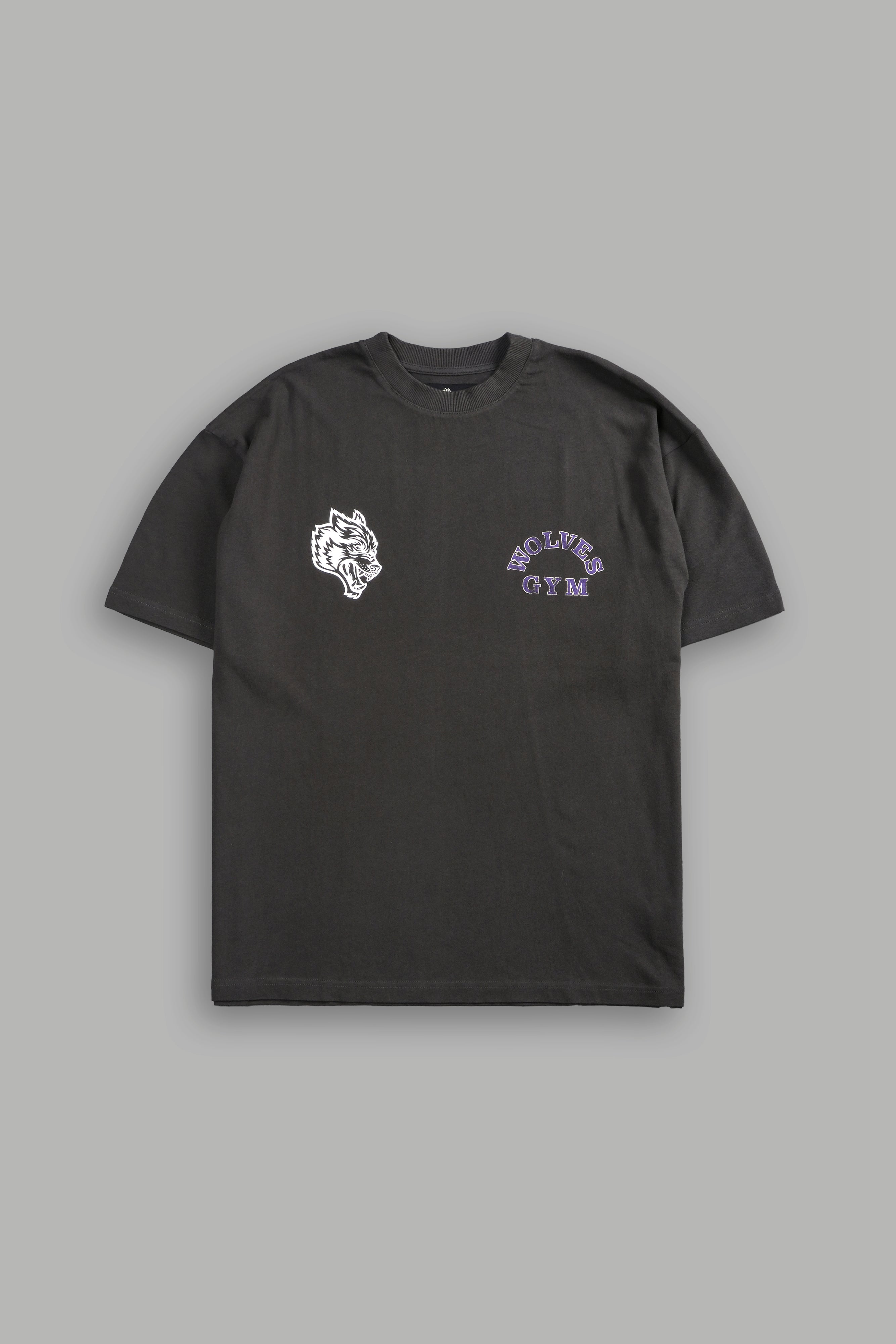 Wolves Gym V2 "Premium" Oversized Tee in Wolf Gray