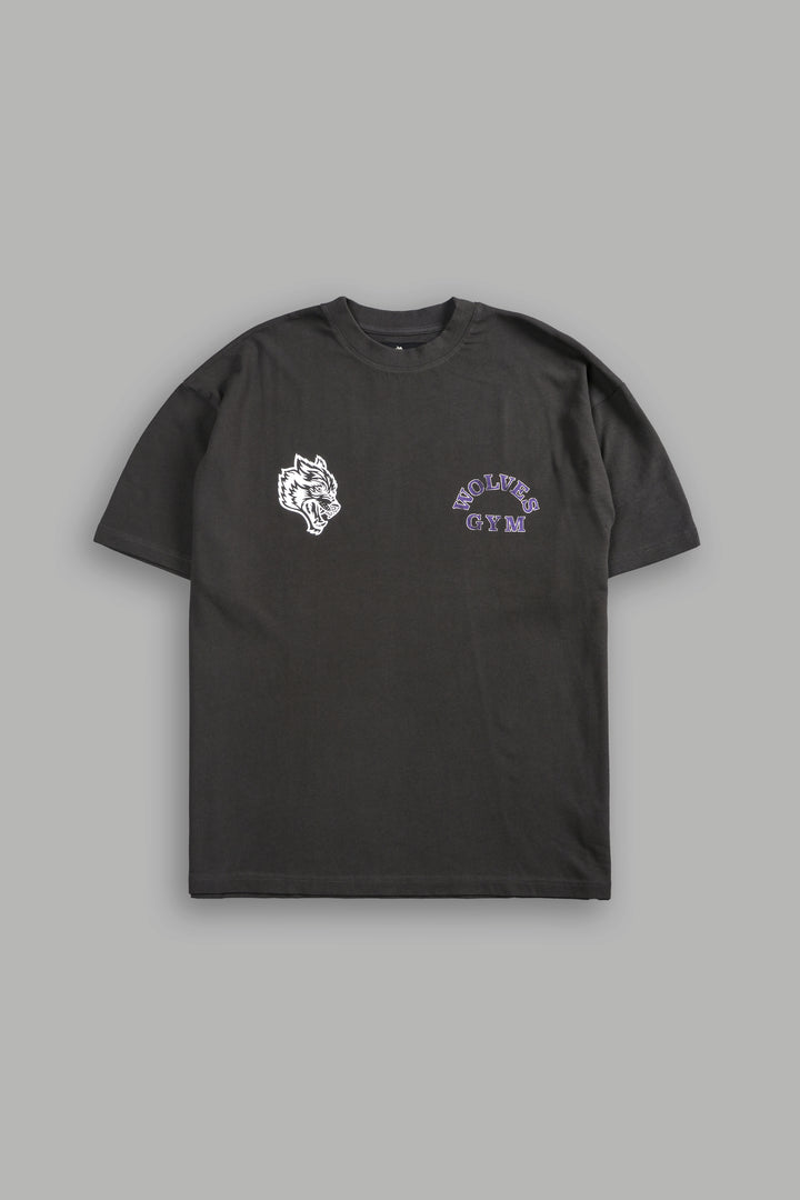 Wolves Gym V2 "Premium" Oversized Tee in Wolf Gray