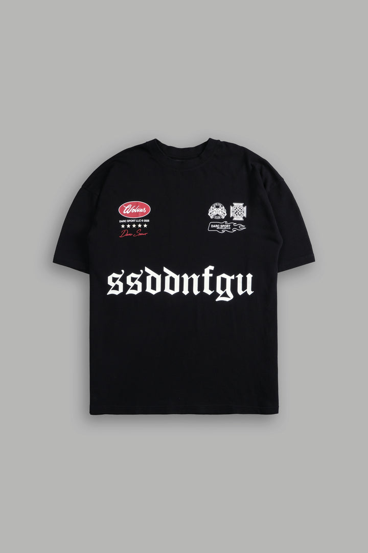 Us Forever "Premium" Oversized Tee in Black