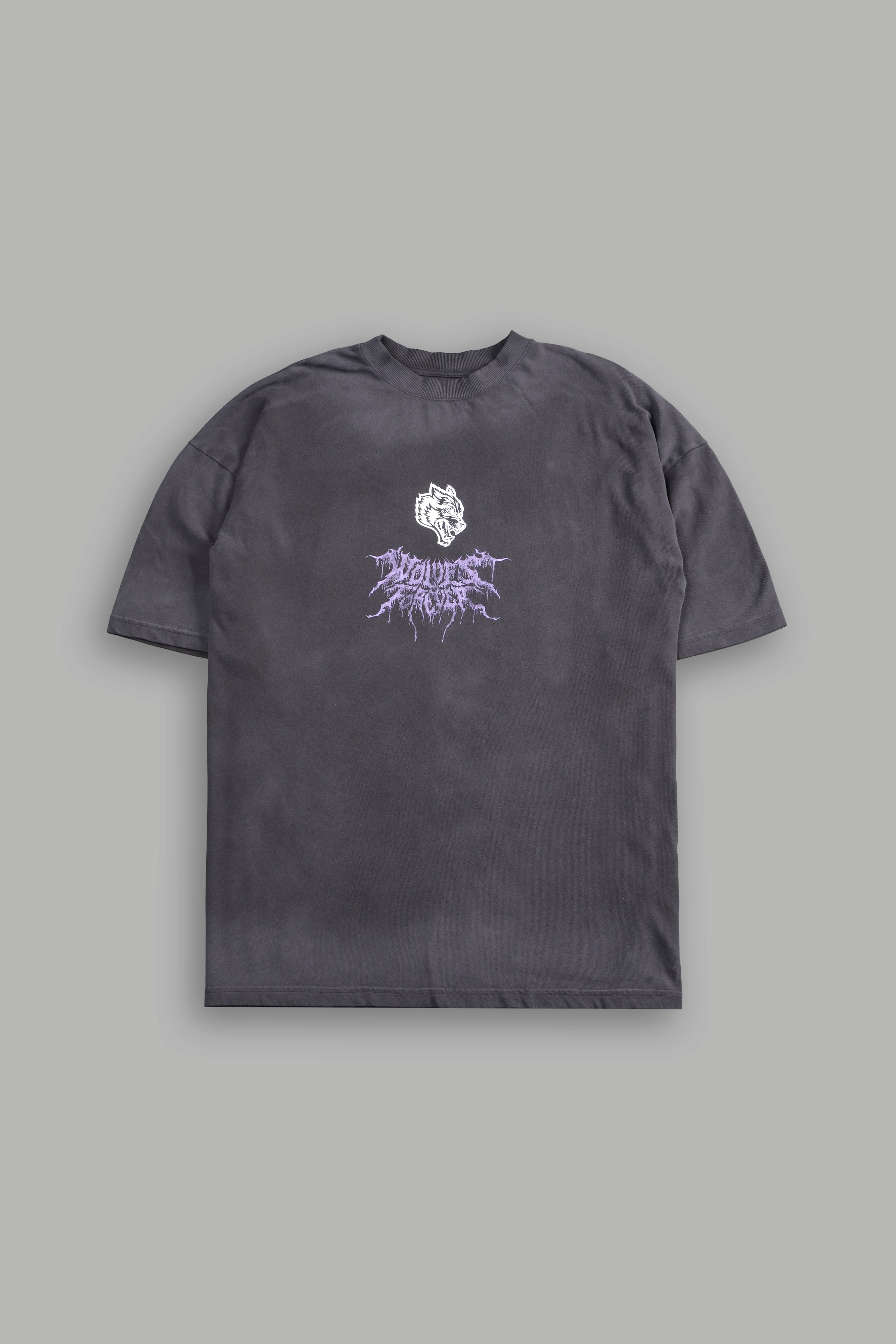 She Rises "Premium" Oversized Tee in Wolf Gray Drift Wash