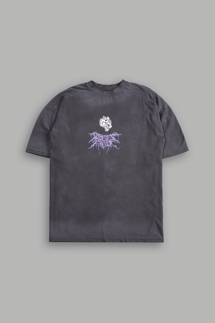 She Rises "Premium" Oversized Tee in Wolf Gray Drift Wash