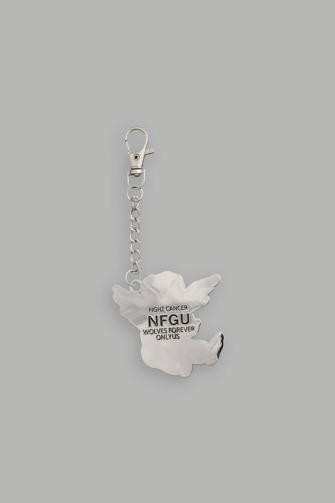 Cherub Core Keychain in Silver/Black