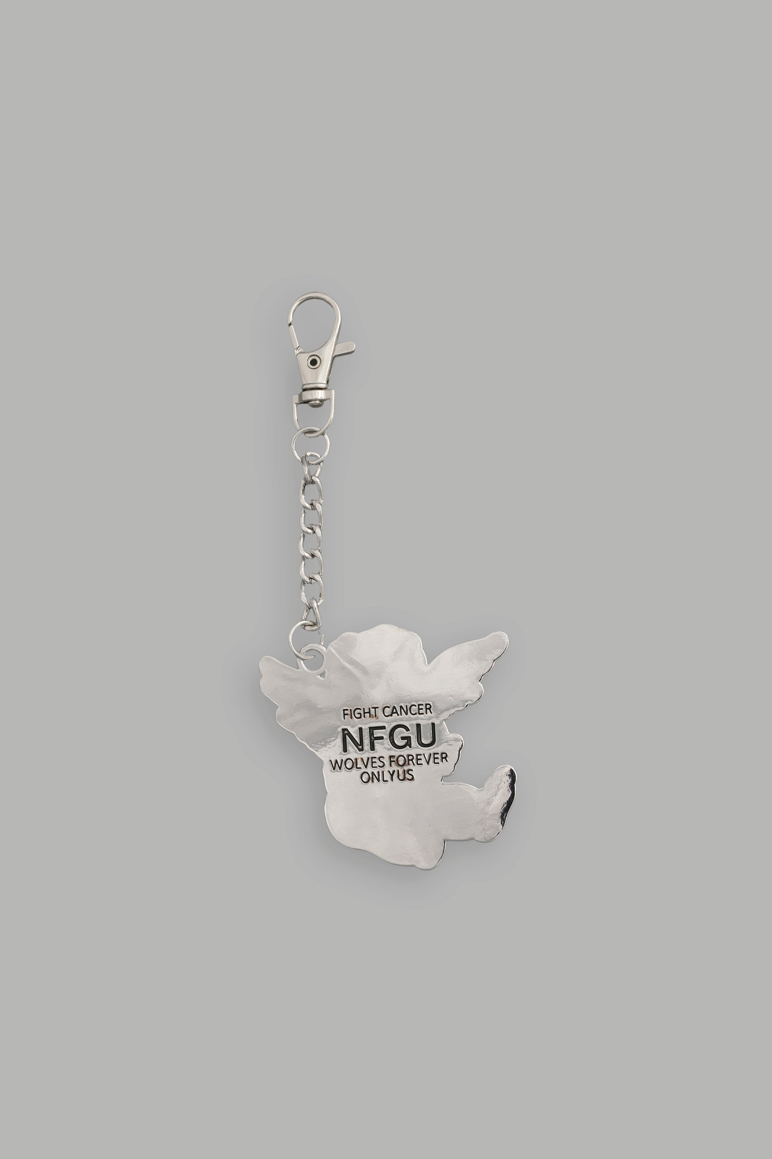 Cherub Core Keychain in Silver/Black
