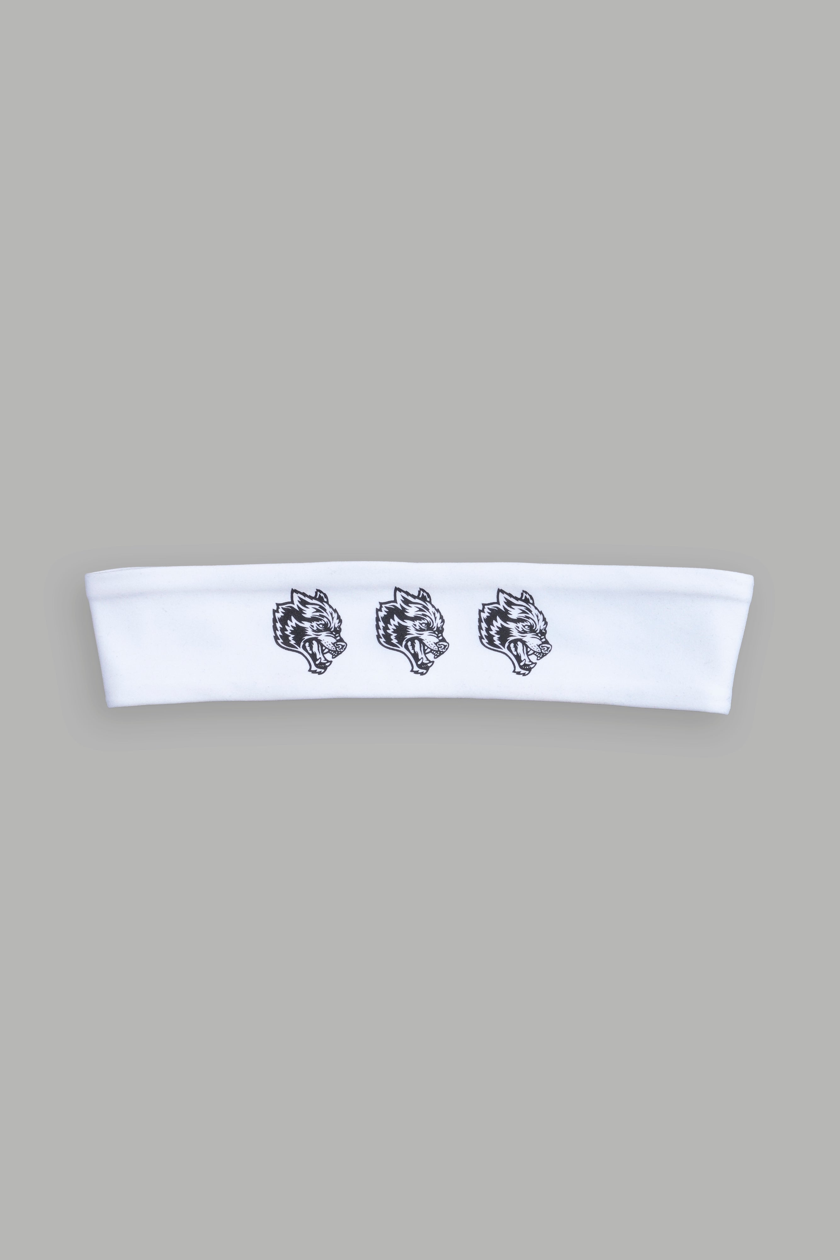 Triple Wolf Energy Headband in White