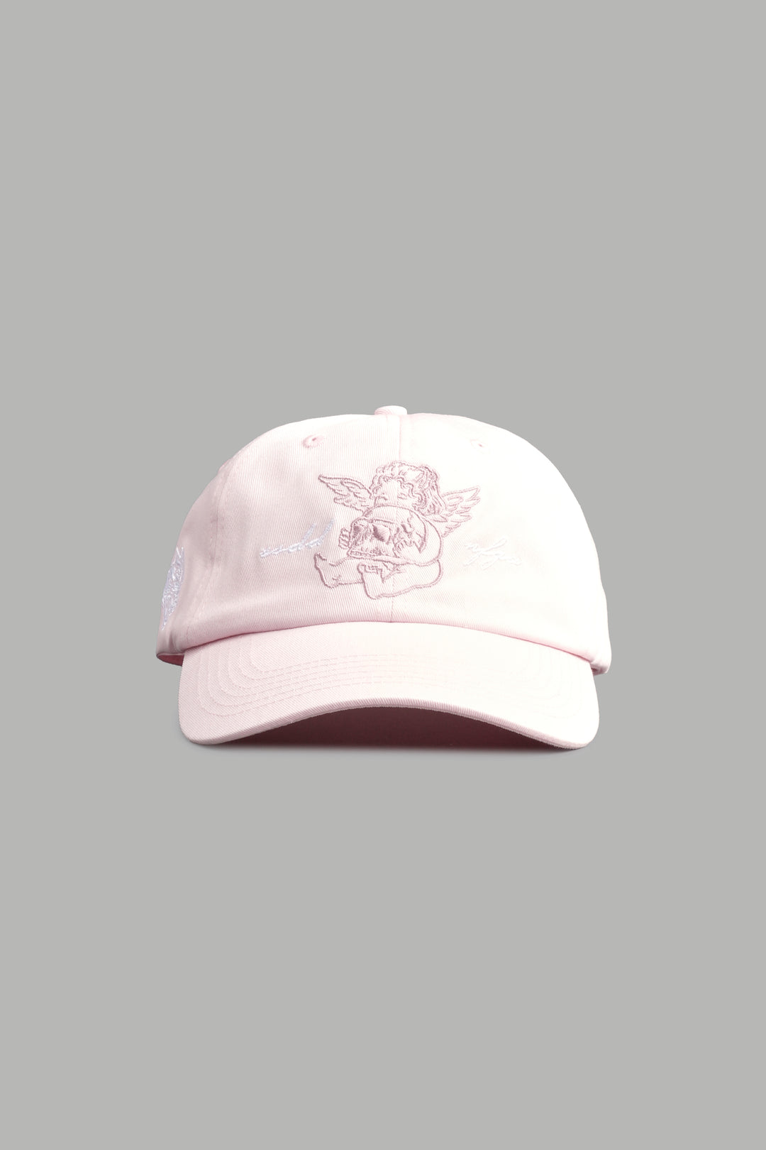 Cherub and the Skull Dad Hat V2 in Blush Pink