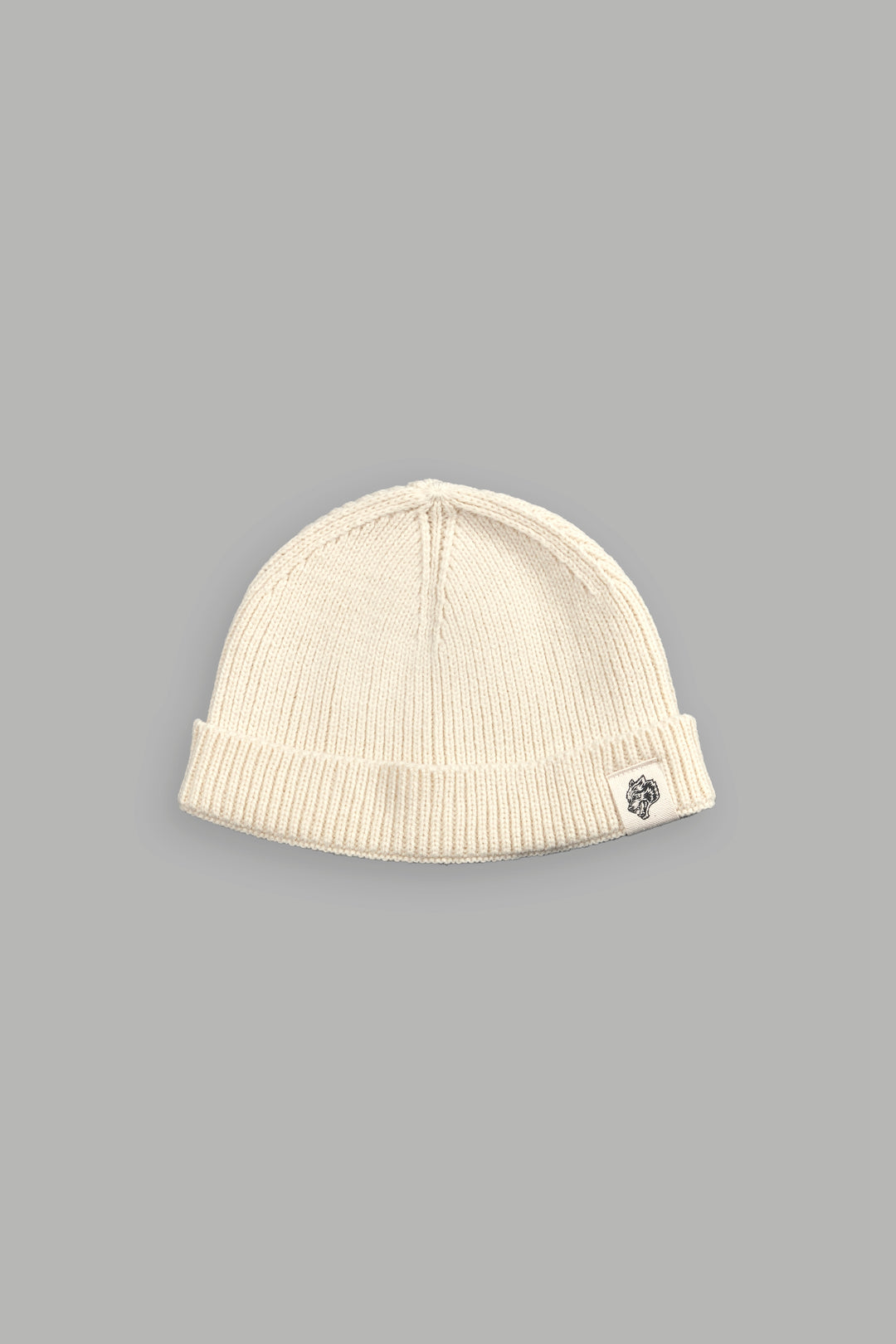 Wolf Patch V2 Beanie in Cream