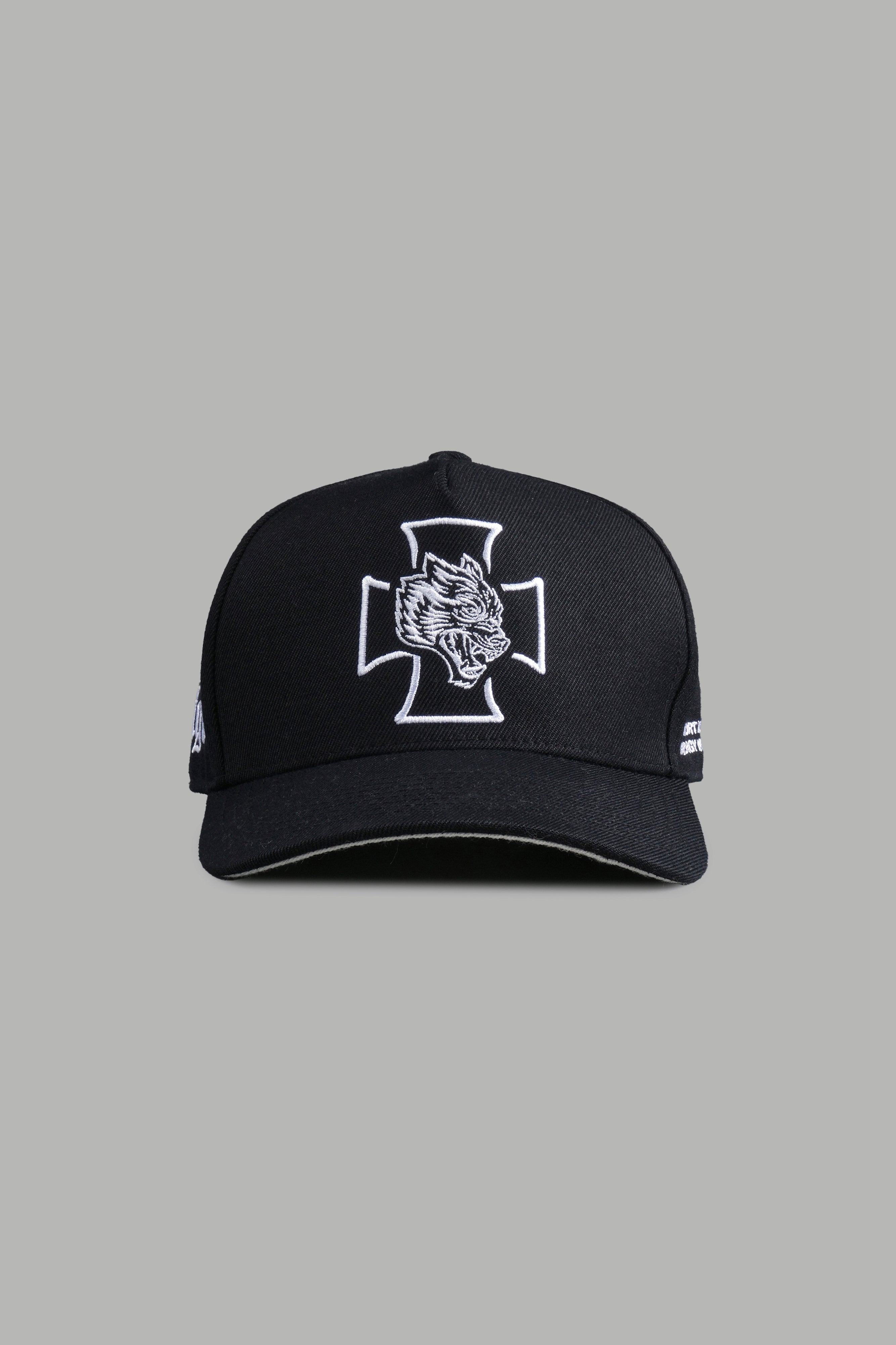 Wolf Iron Cross A Frame Snapback in Black – DarcSport