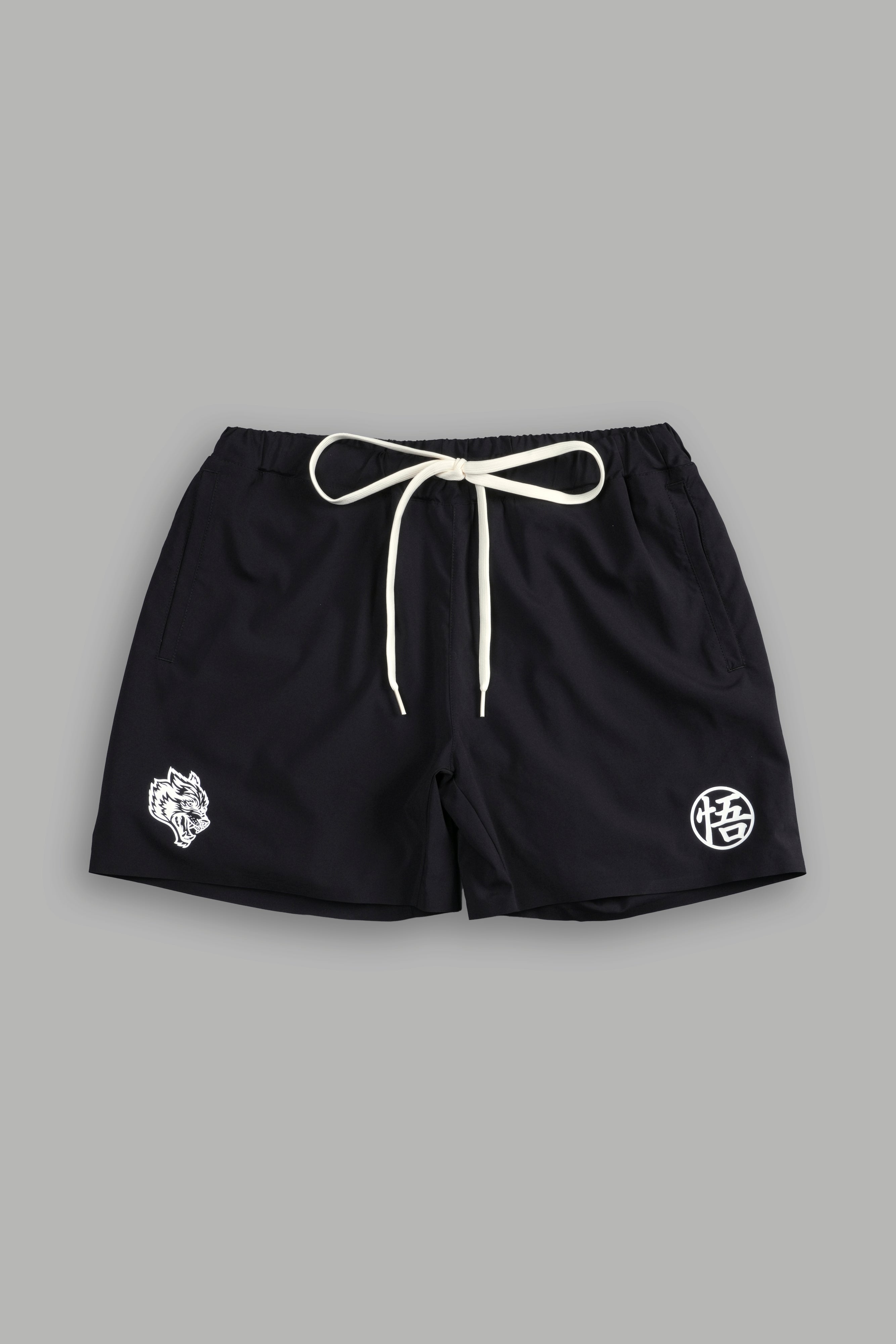 Go Wolves Compression Shorts in Black